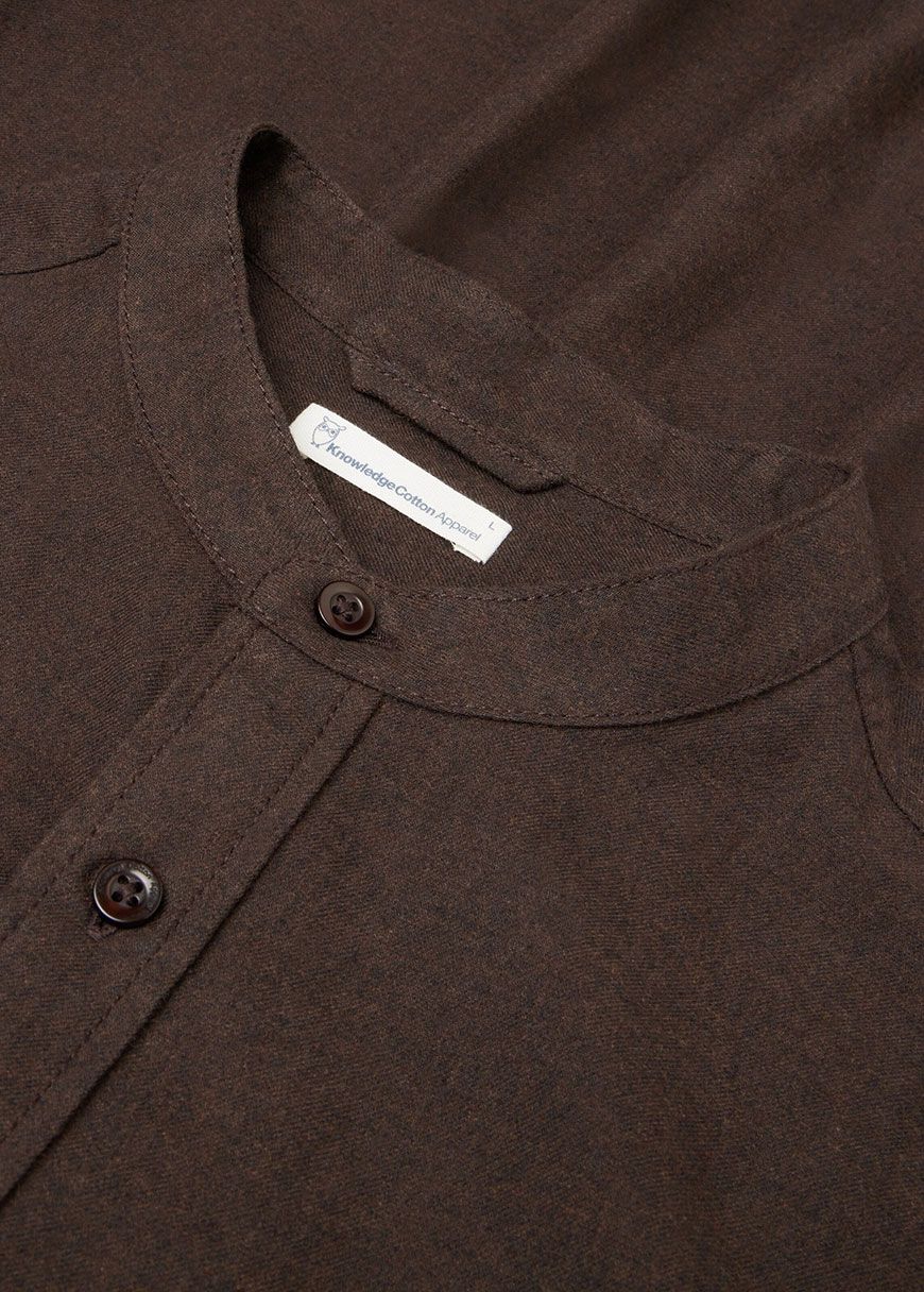 knowledge_cotton_apparel_flannel_shirt_AW_25_KCA_1090056_1487_Chocolate_Torte_3_e586b1739b Flannel Shirt