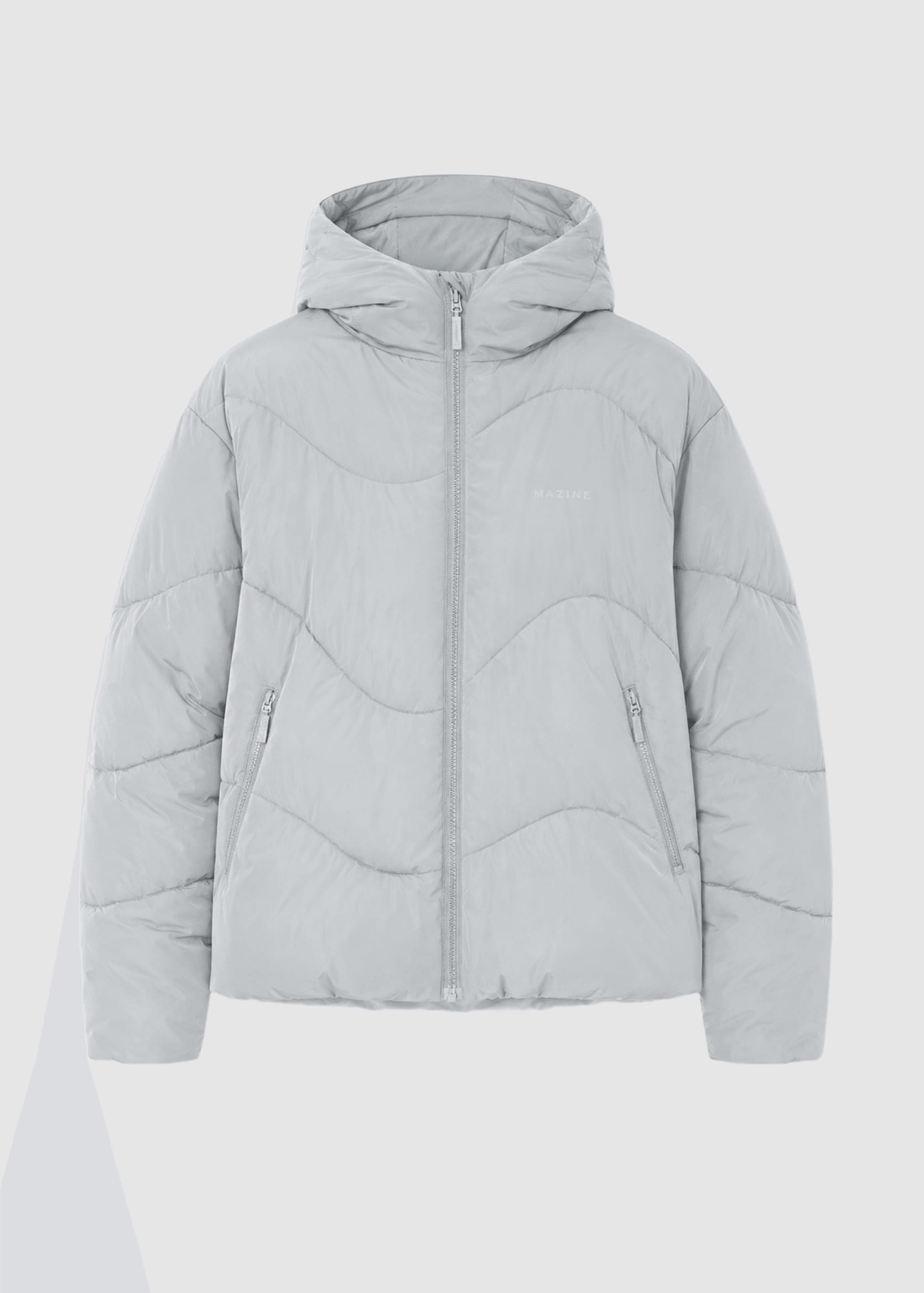 Waves Quilt Short Puffer Jacket Ice Green