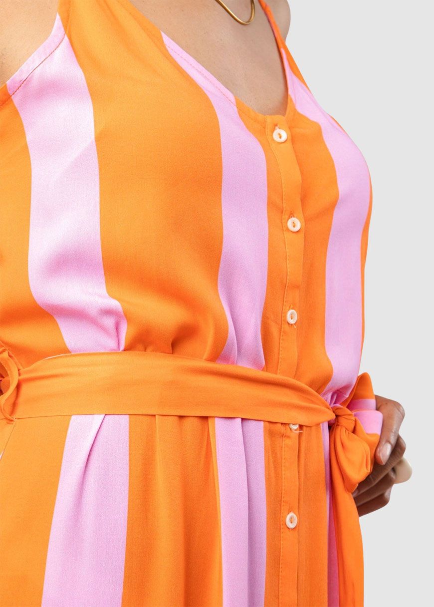 Color Block Strap Dress