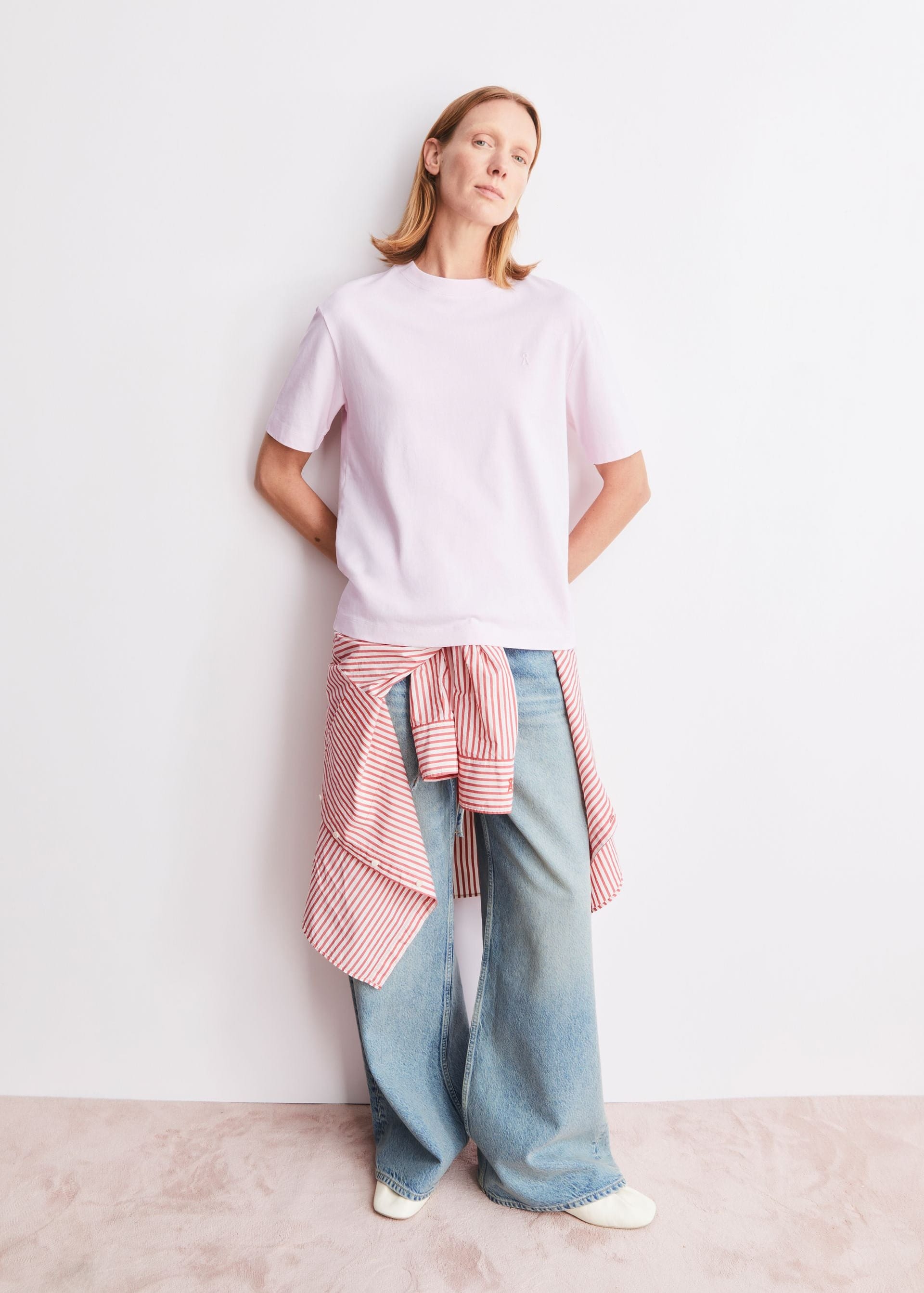 Tarjaa T-Shirt Pink Mist Tarjaa T-Shirt Pink Mist