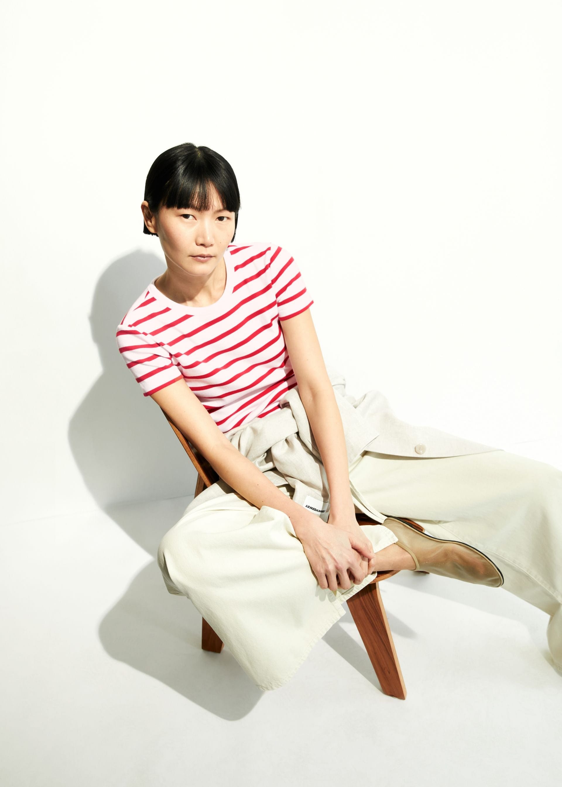 Kardaa Stripe T-Shirt Pink Mist-Mars Red Kardaa Stripe T-Shirt Pink Mist-Mars Red