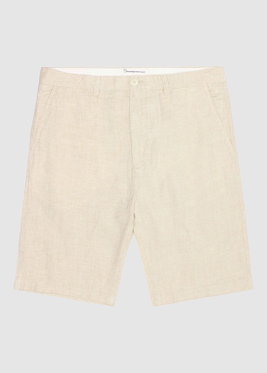 knowledge_cotton_apparel_chuck_regular_linen_shorts_SS_25_KCA_1050029_1449_Yarndyed_Light_Feather_Gray_5_c609ff757d Chuck Regular Linen Shorts