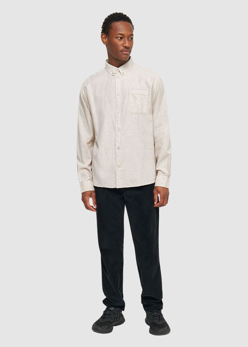 Regular Fit Melangé Flannel Shirt