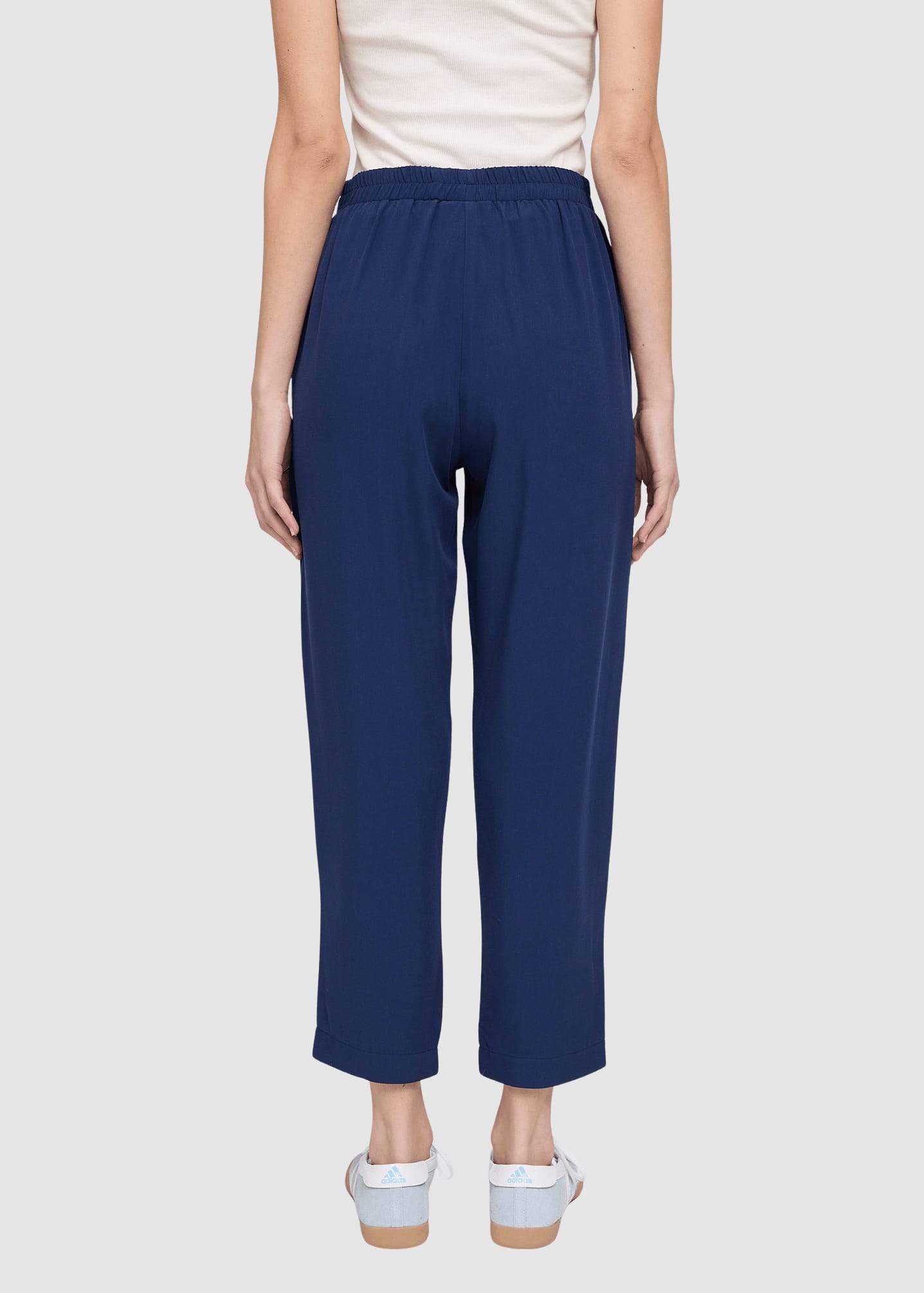 Straight Leg Viscose Pants Indigo Straight Leg Viscose Pants Indigo