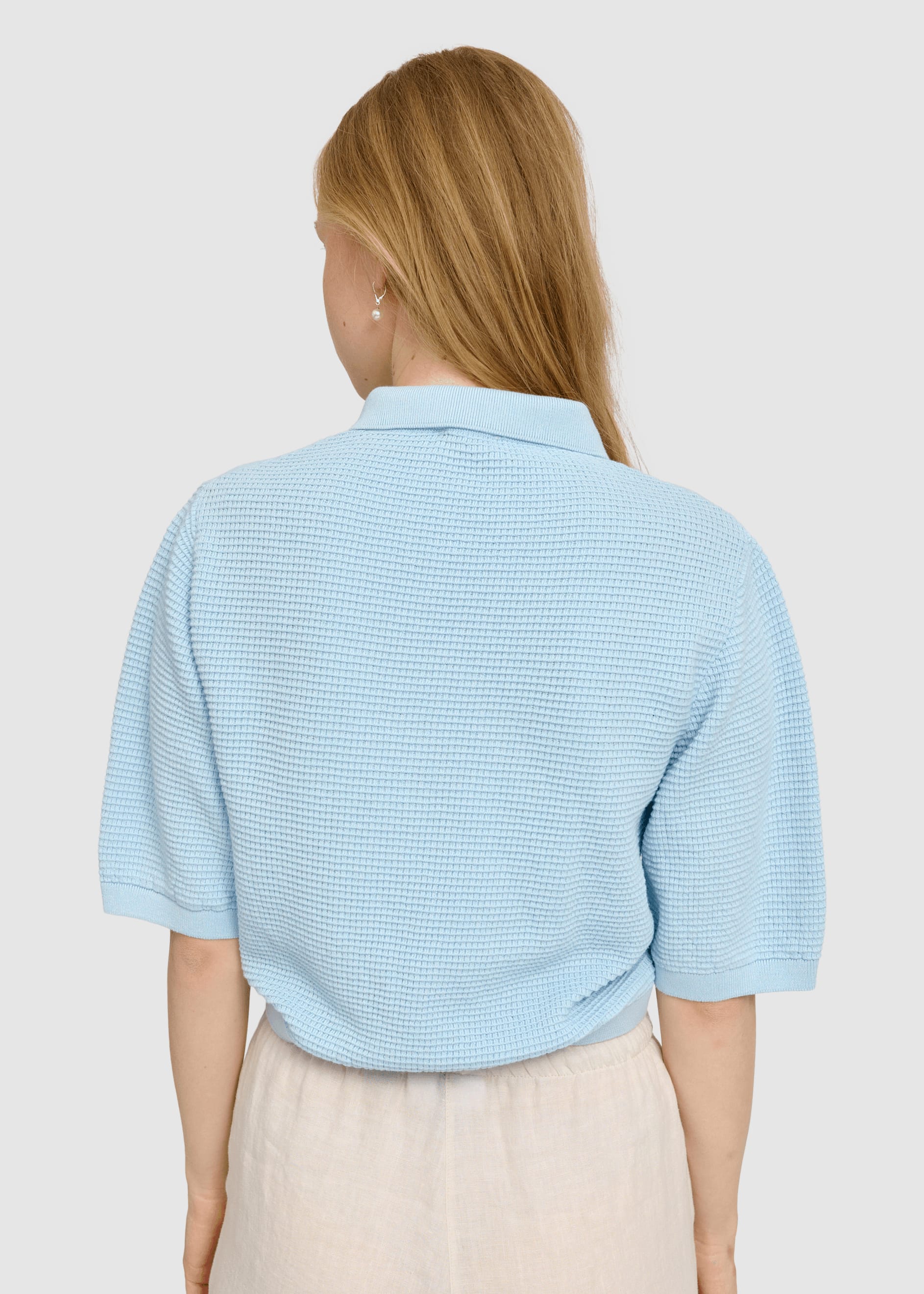 Knit Polo Dream Blue
