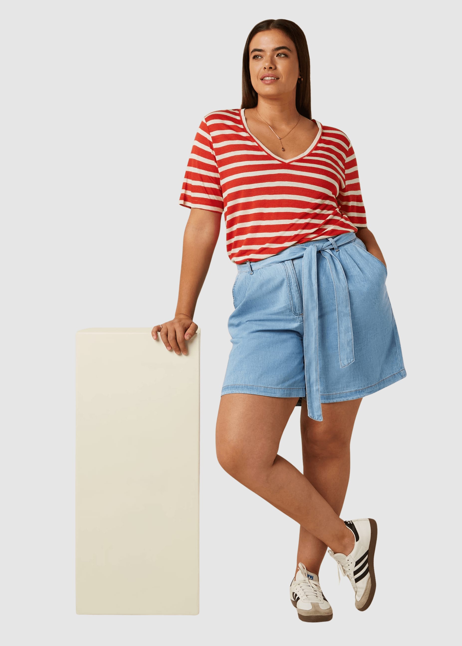 Marnie Shorts Festa Light Denim Blue Tint Marnie Shorts Festa Light Denim Blue Tint