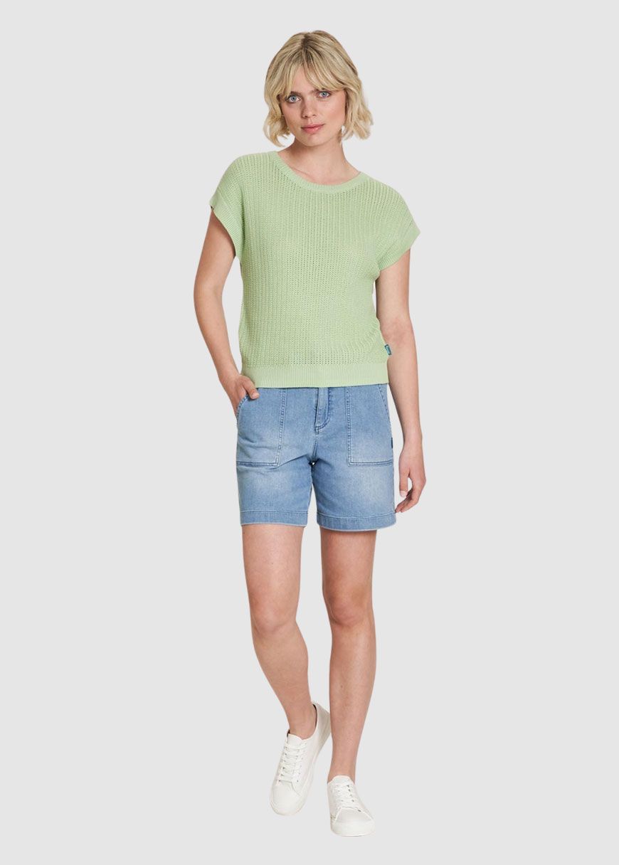 Lockeres Strick-Shirt Lockeres Strick-Shirt