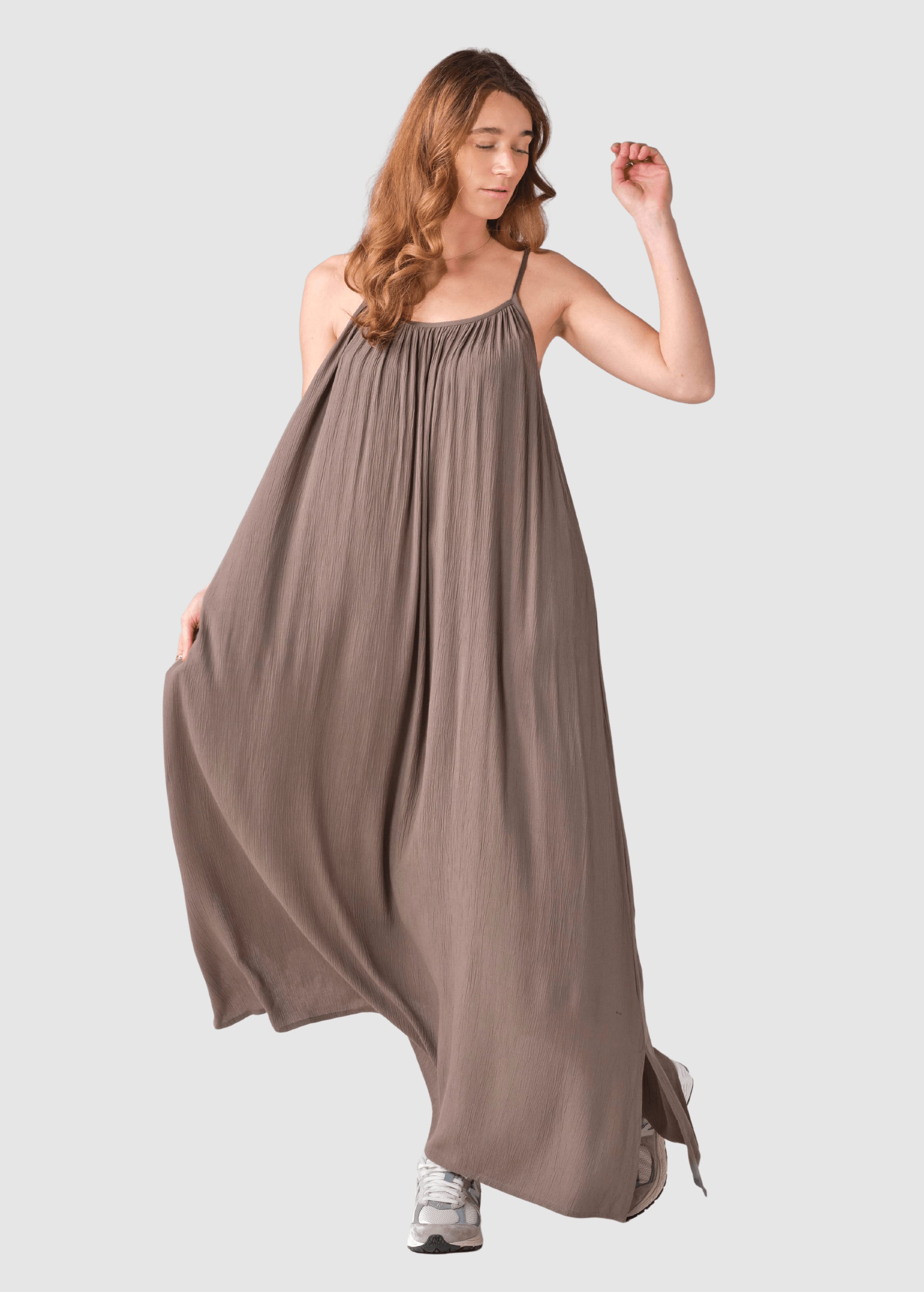 Flora Dress Taupe