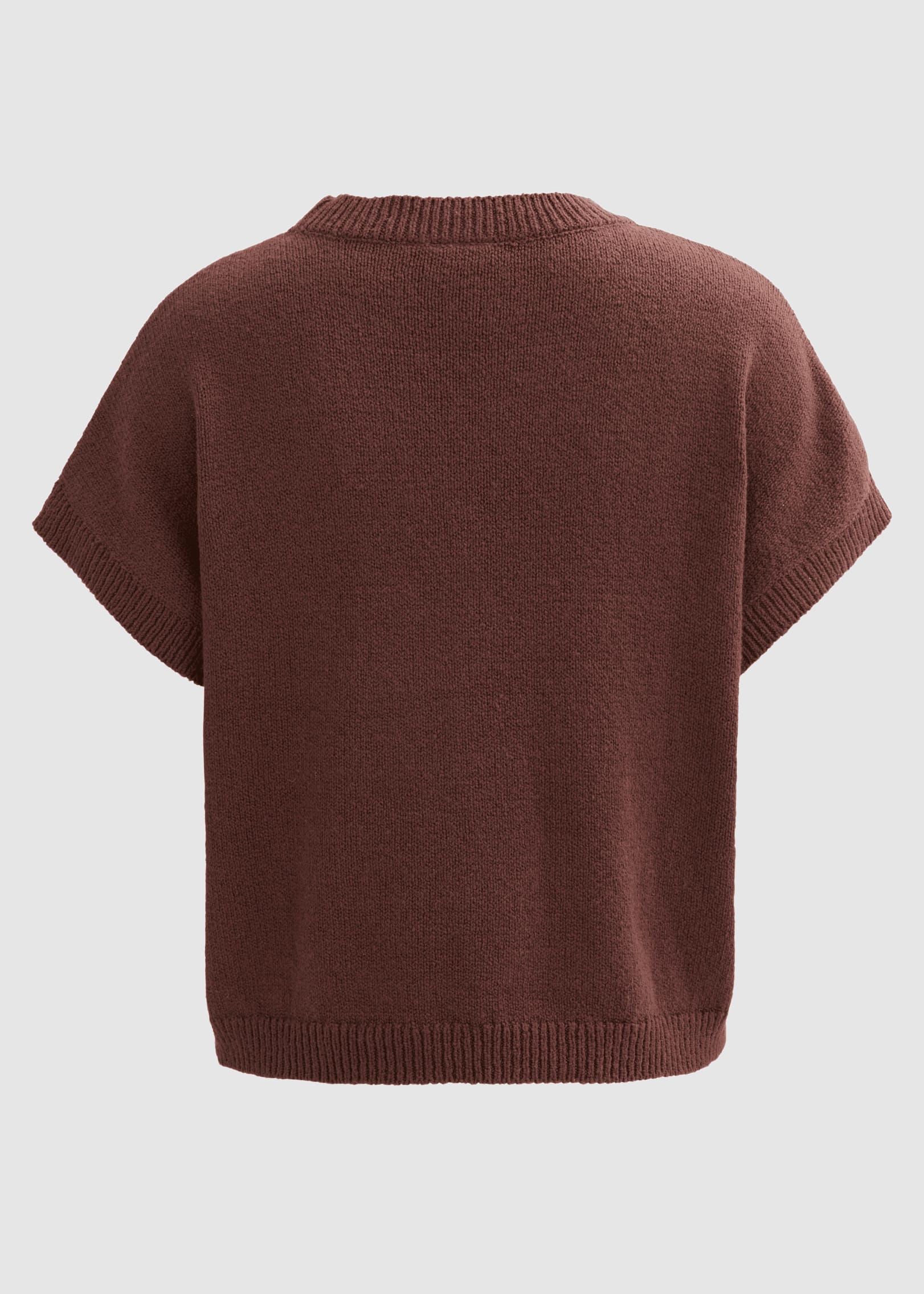 people-wear-organic-boucl-strick-pullover-kurzarm-kastanie-2.jpeg Boucléstrick-Pullover Kurzarm Kastanie