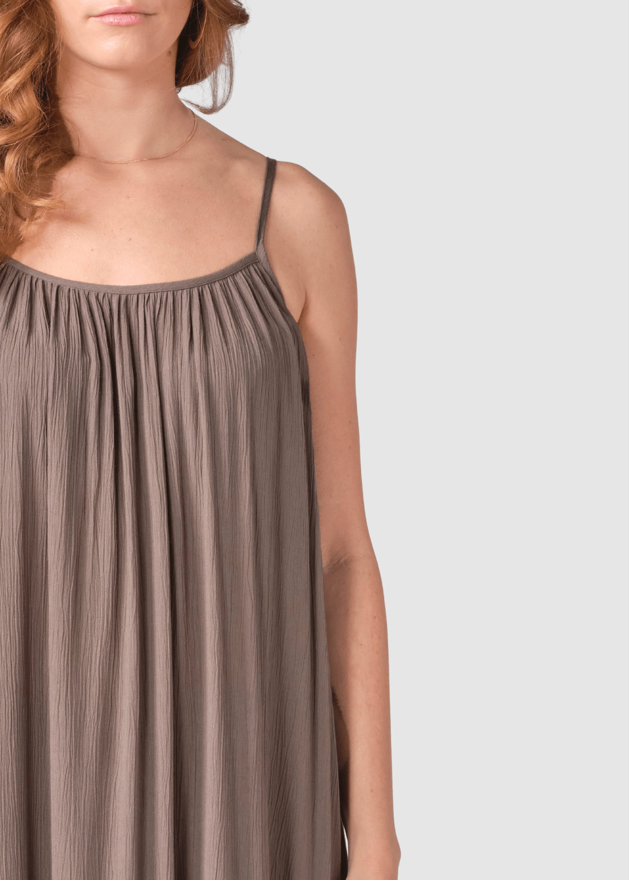 Flora Dress Taupe Flora Dress Taupe