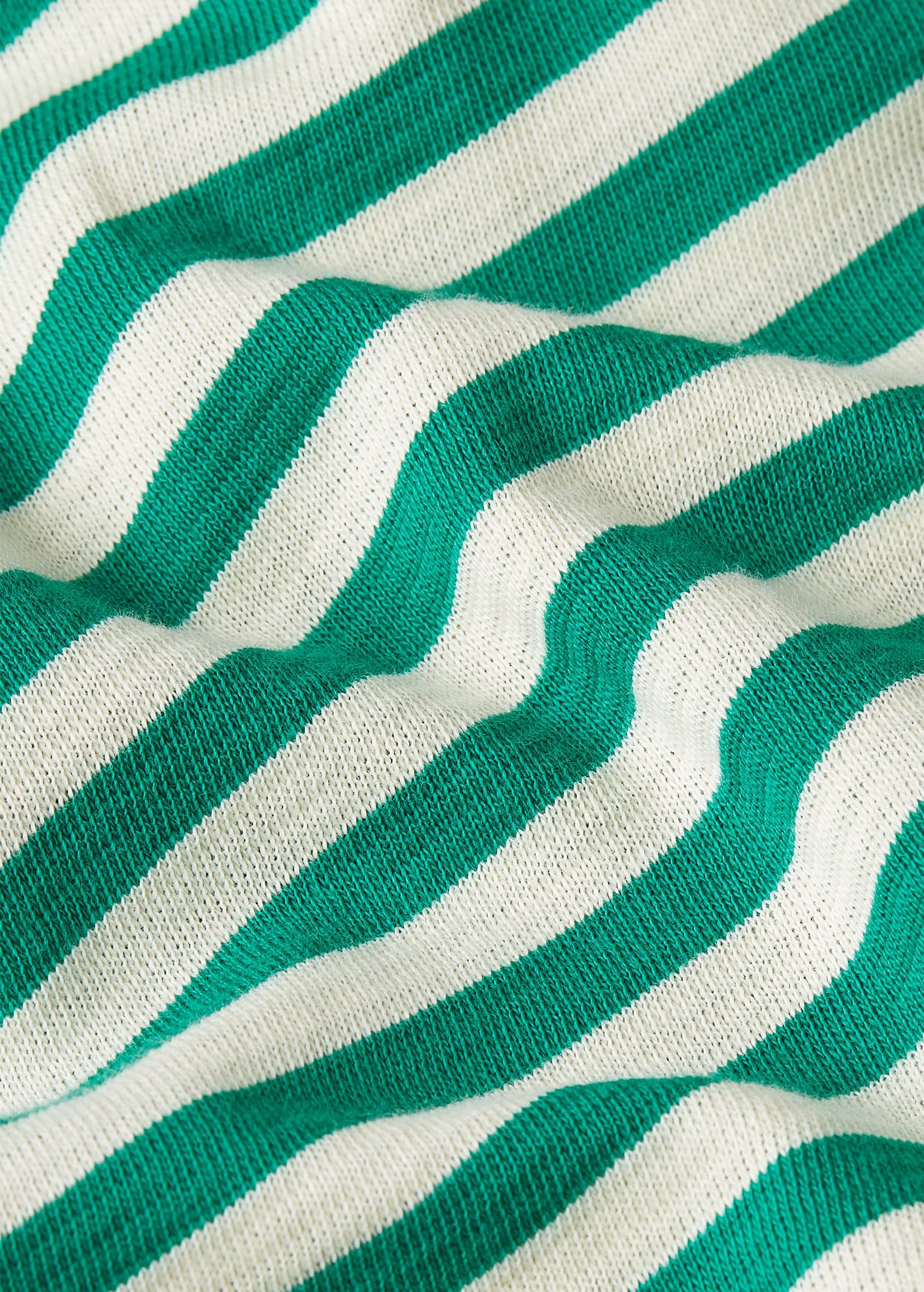 Aria Knot Shirt Chopito Stripe Ultra Green Aria Knot Shirt Chopito Stripe Ultra Green