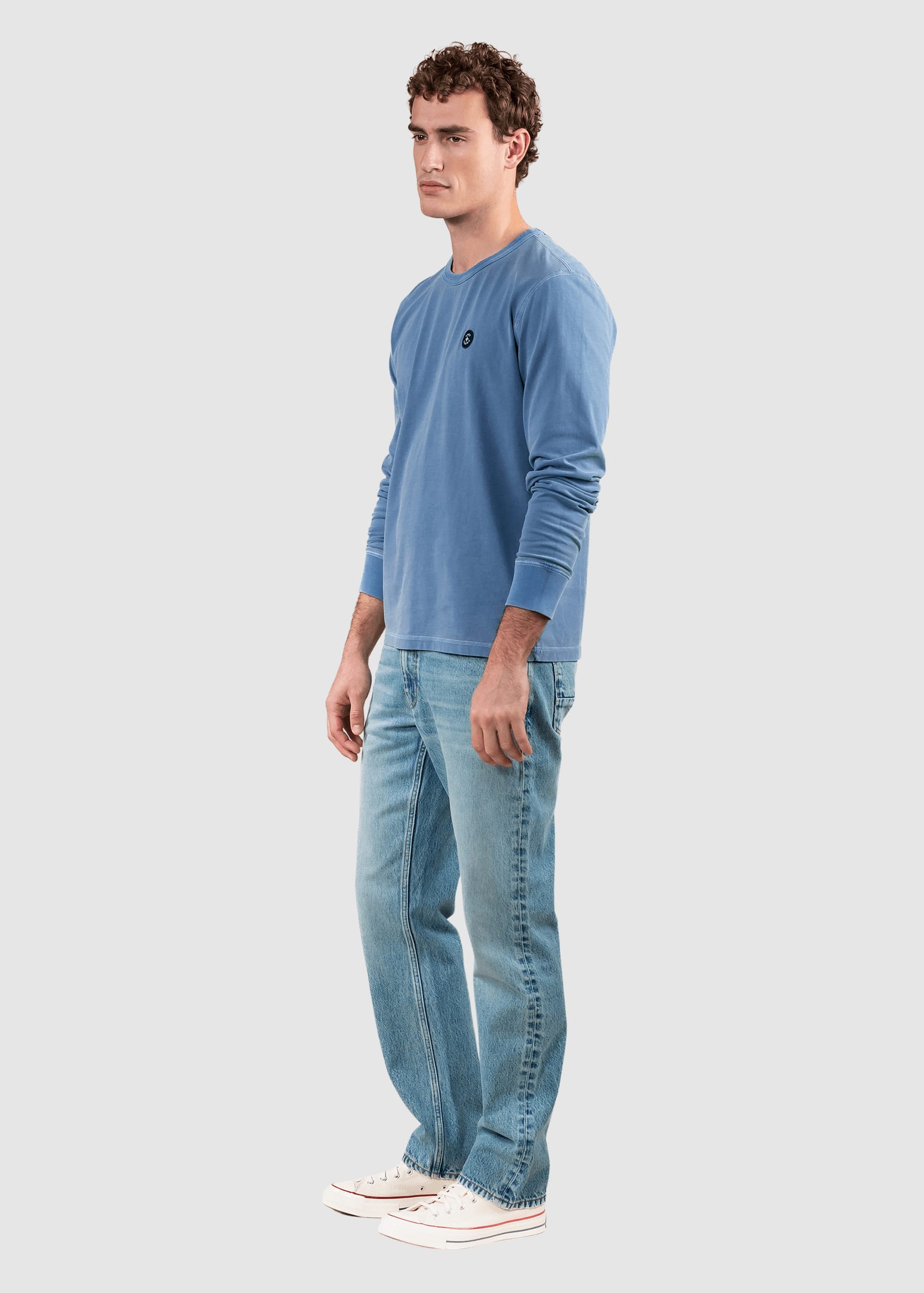 Mason Long Sleeve Steel Blue