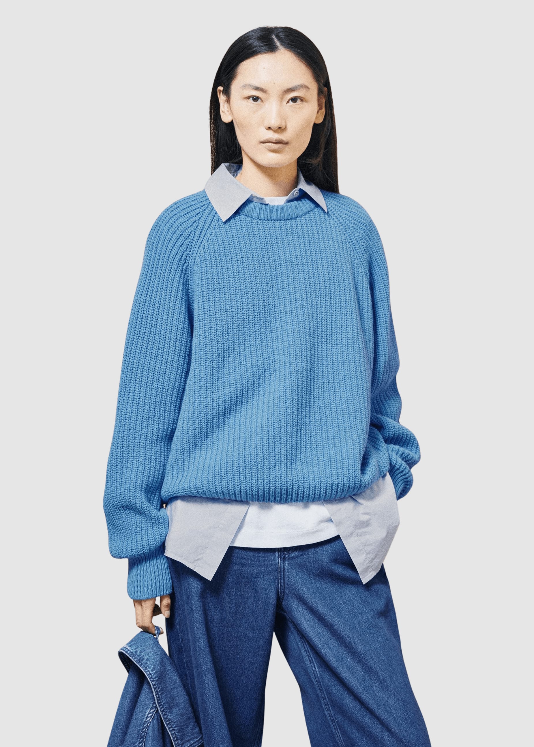 Rib Knit Sweater Skylight