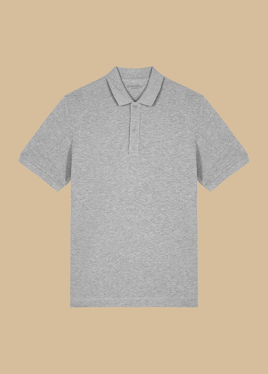 Classic_Polo_heather_grey_frei_vorne_c1a93e7af1 Classic Poloshirt Man