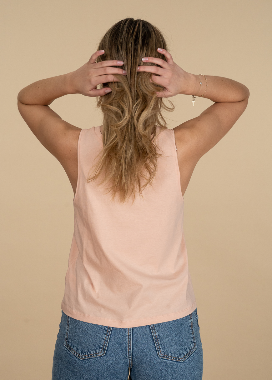 Cropped Oversized Tanktop Woman Cropped Oversized Tanktop Woman