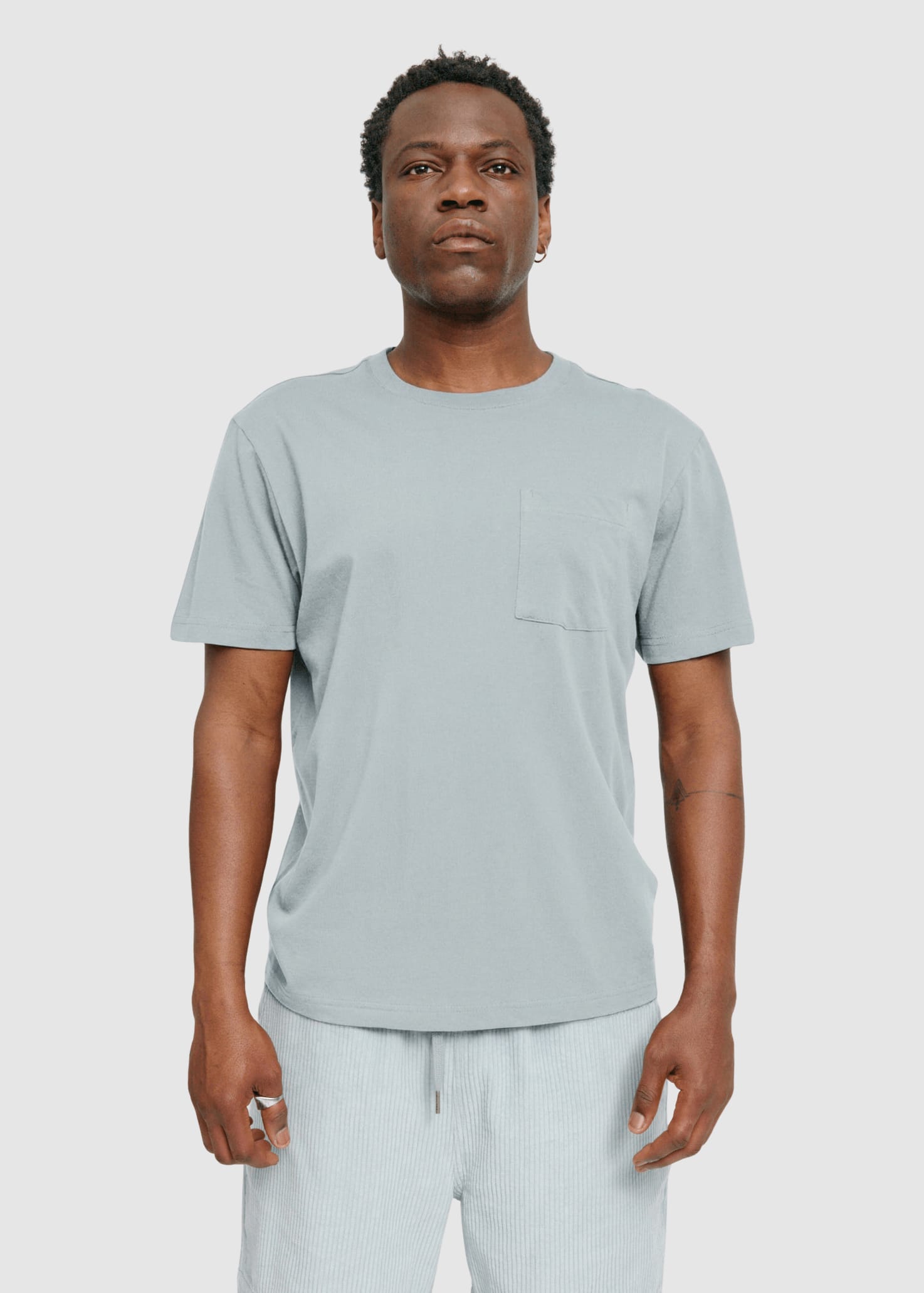 Chest Pocket T-Shirt Ice Blue