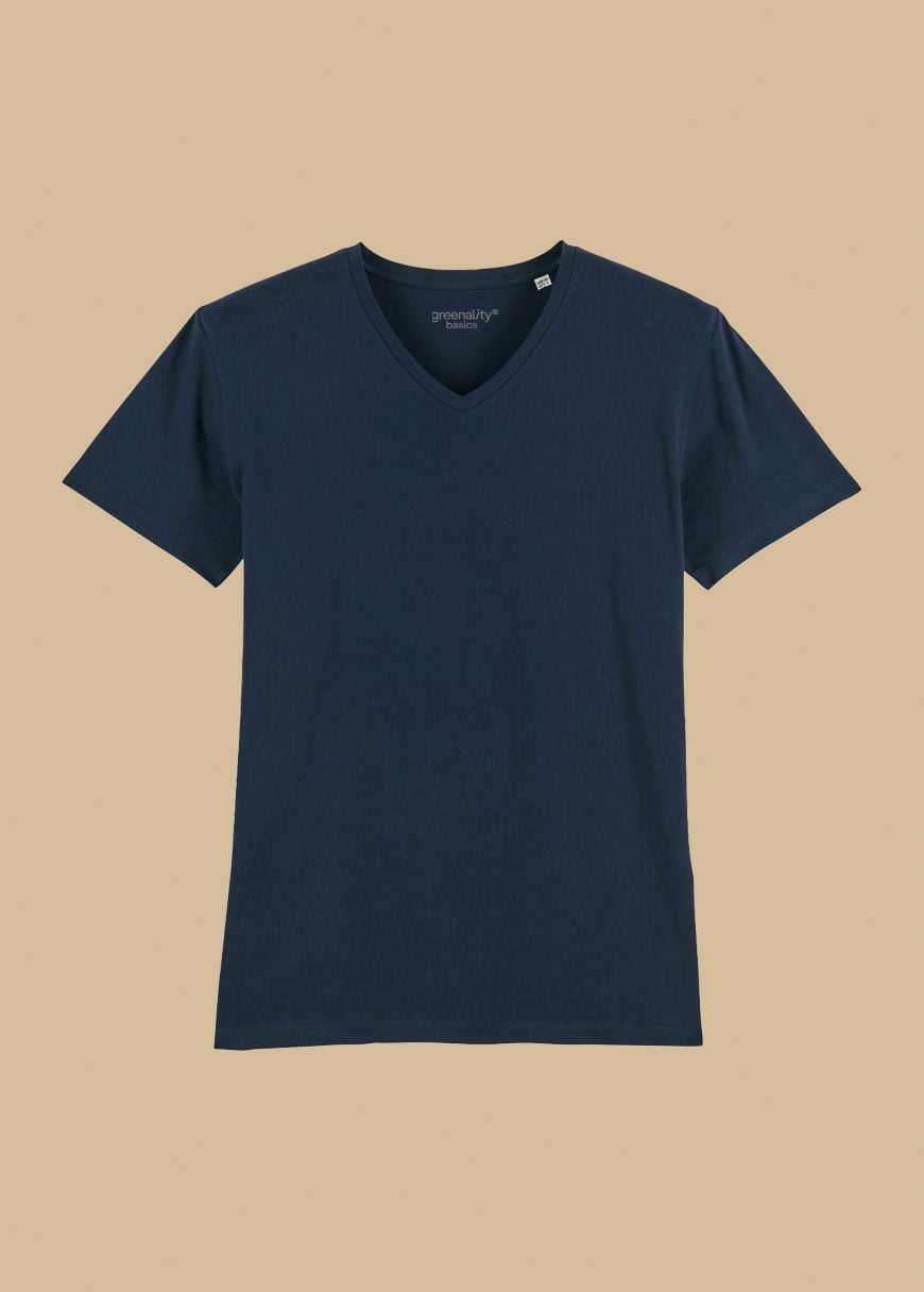 V-Neck T-Shirt Man French Navy