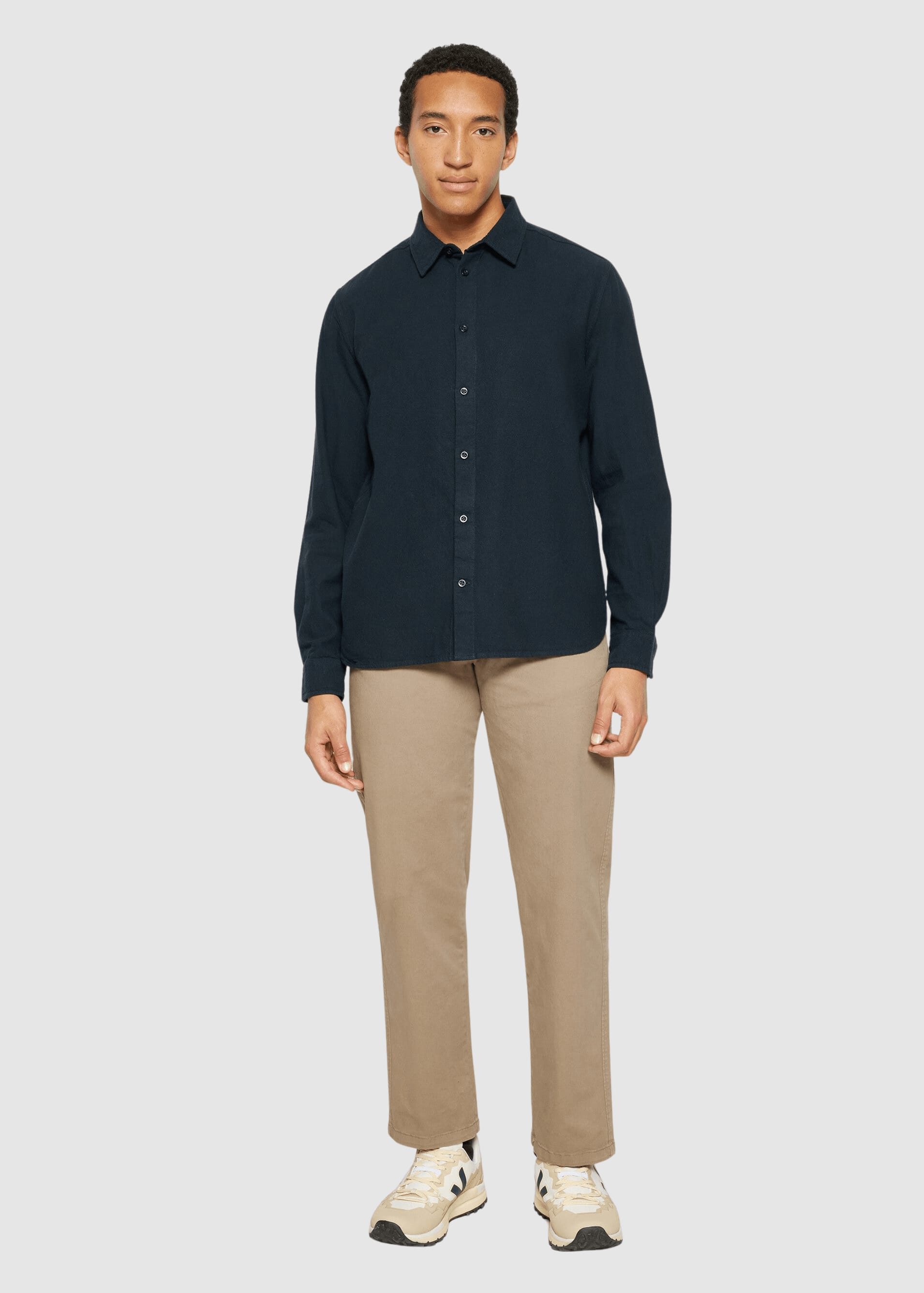 knowledge-cotton-apparel-dune-regular-flannel-shirt-night-sky-3.jpeg Dune Regular Flannel Shirt Night Sky