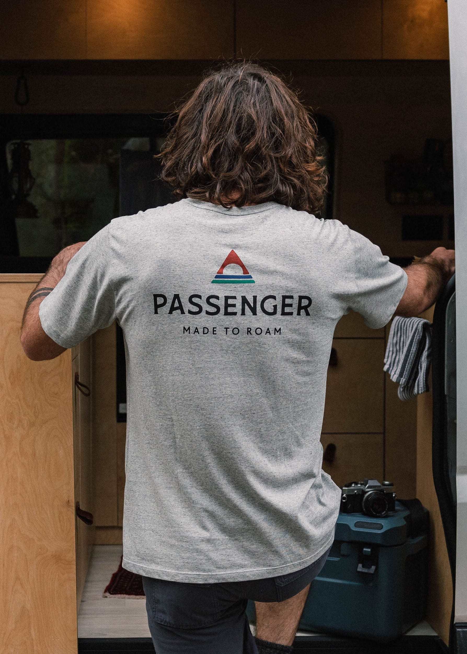 Passenger Recycled Cotton T-Shirt Grey Marl Passenger Recycled Cotton T-Shirt Grey Marl