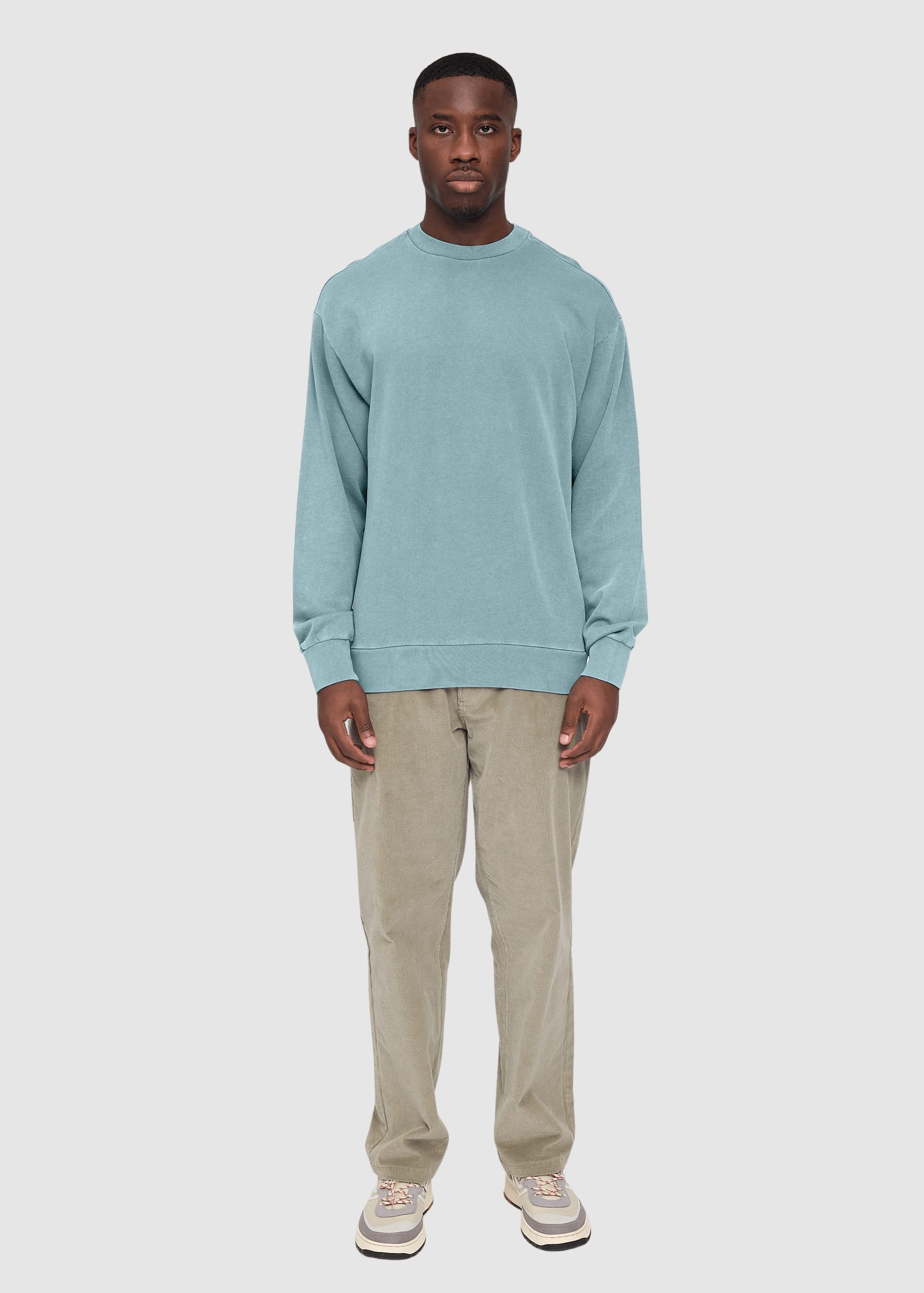 Genderless Natural Dye Sweatshirt Natural Dye Turquoise Genderless Natural Dye Sweatshirt Natural Dye Turquoise