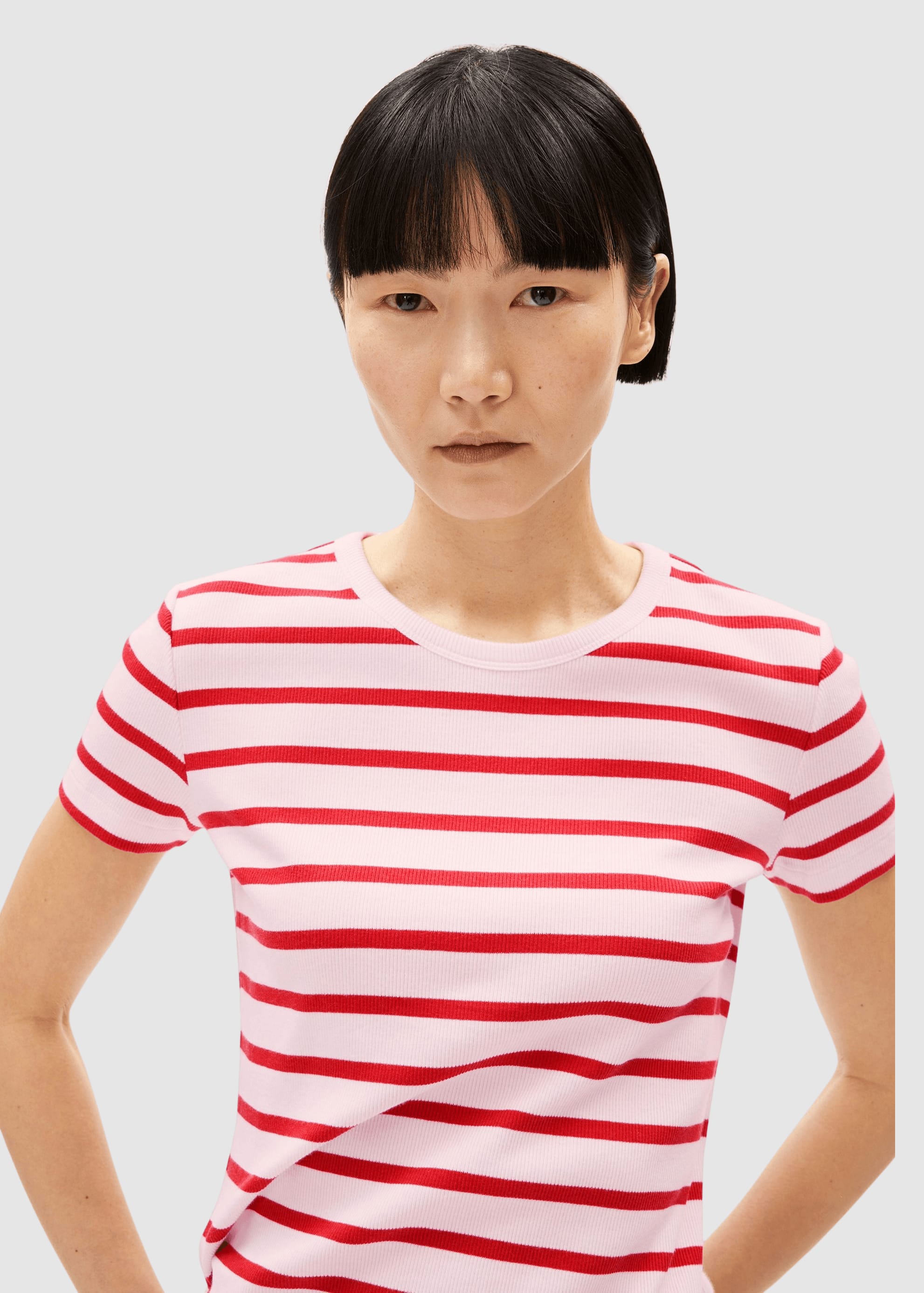 Kardaa Stripe T-Shirt Pink Mist-Mars Red Kardaa Stripe T-Shirt Pink Mist-Mars Red