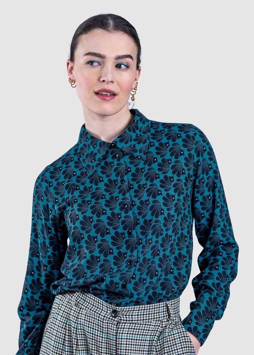 mademoiselle_yeye_what_the_fleur_blouse_AW_25_YEYE_52225_A_Petrol_1_a226765e63 What The Fleur Blouse