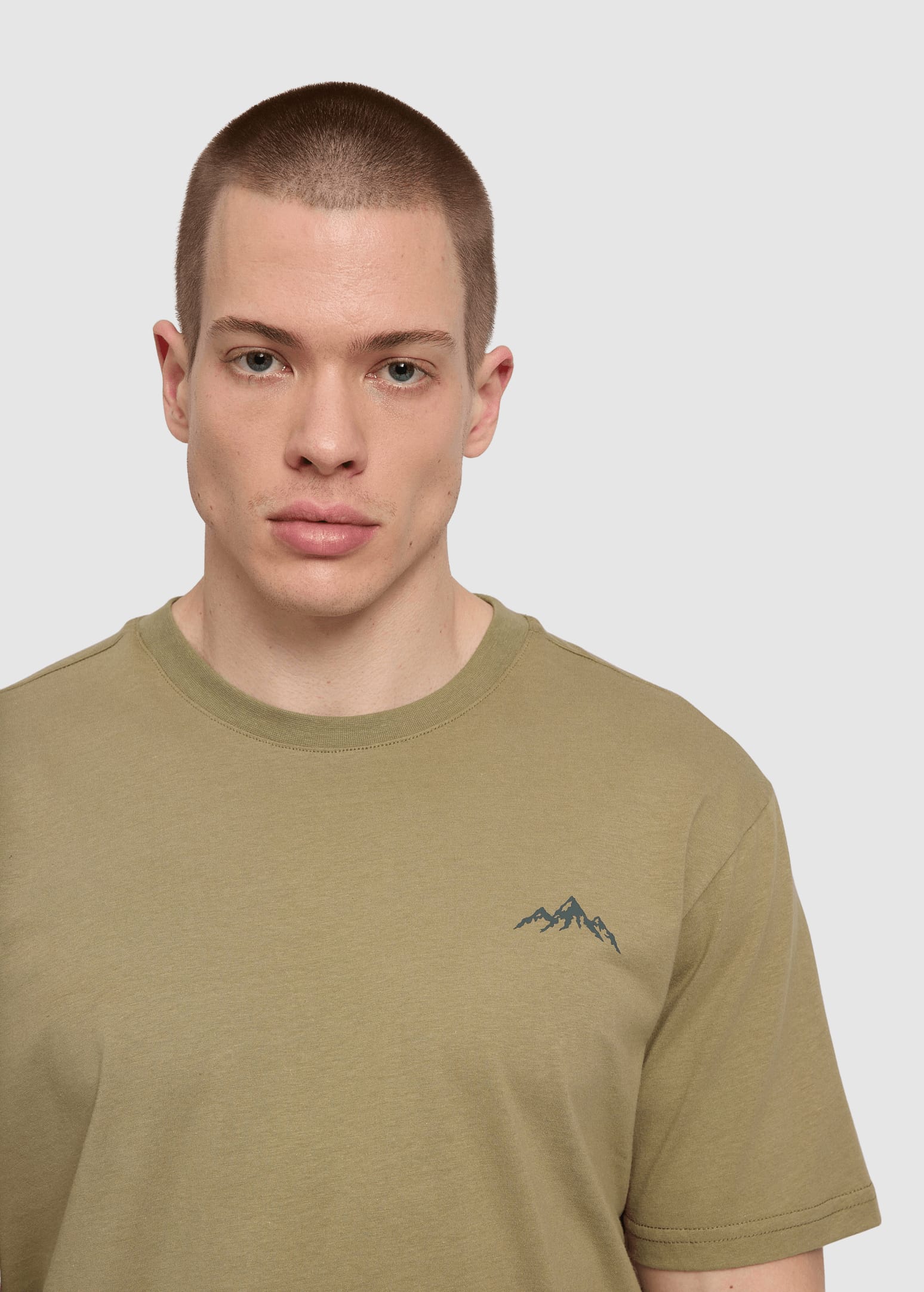 Chest Print T-Shirt Olive