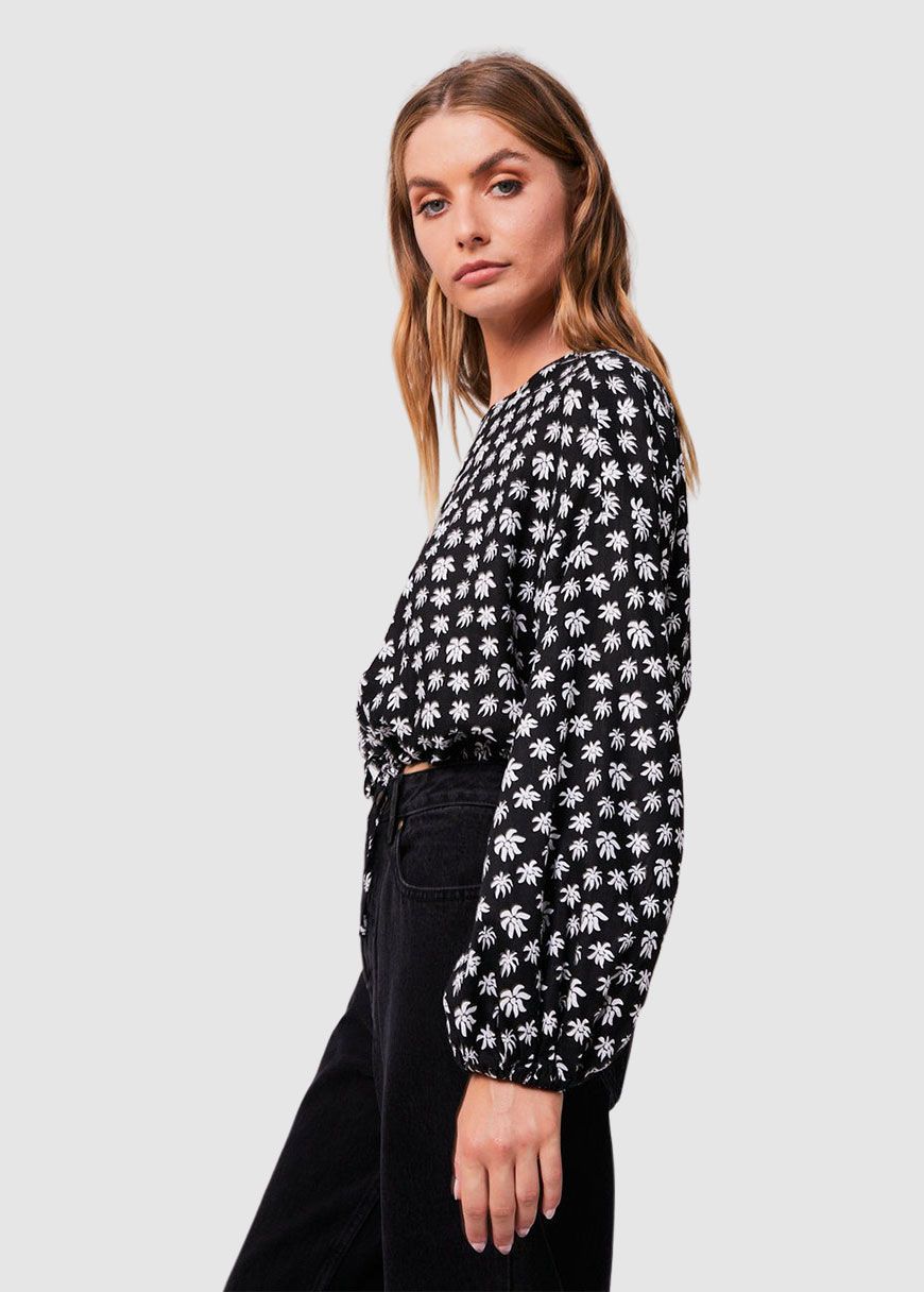 Pascale Hemp Gathered Long Sleeve Top Pascale Hemp Gathered Long Sleeve Top