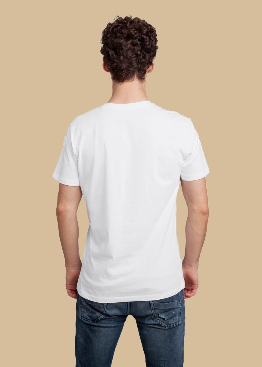 V-Neck T-Shirt Man White