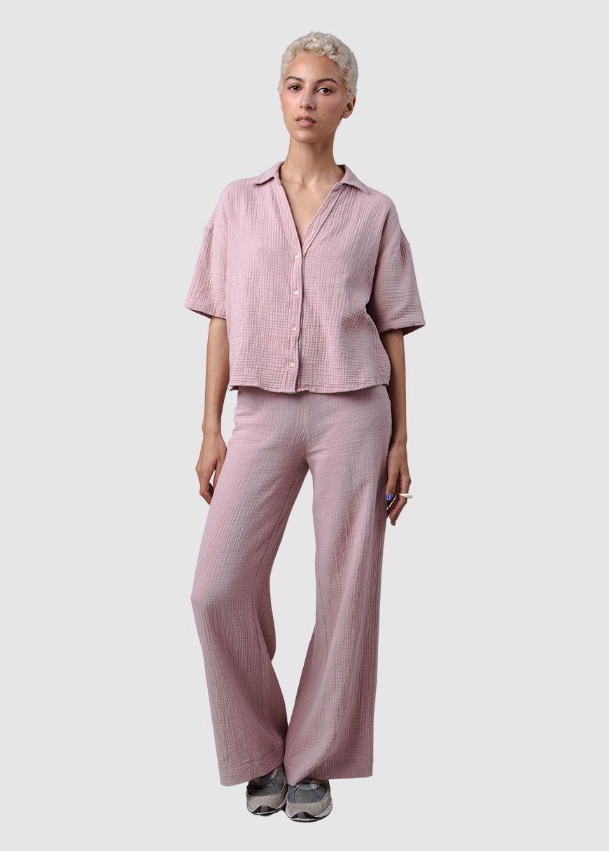 Bubble Oversize Cropped Blouse