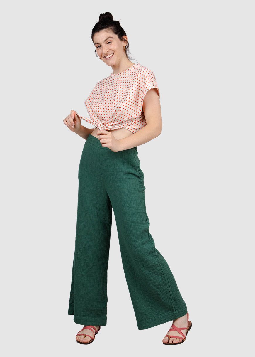 Bubble Wide Leg Pant Bubble Wide Leg Pant