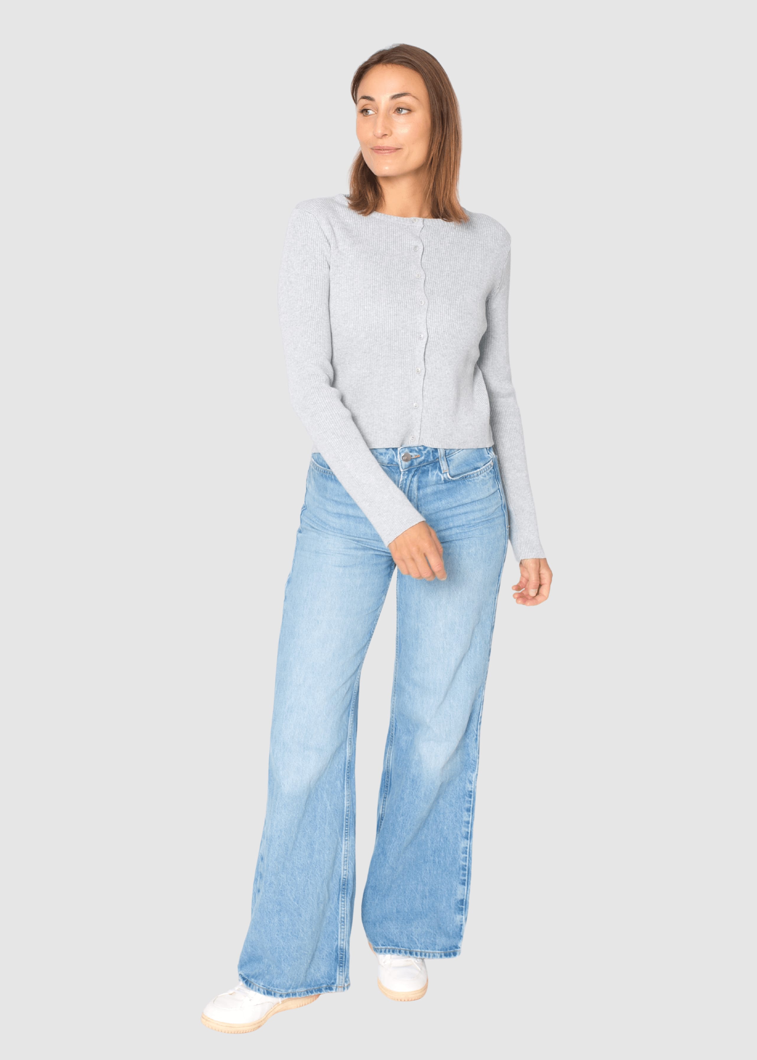 zerum-thin-cardigan-grey-melange-3.jpeg Thin Cardigan Grey Melange