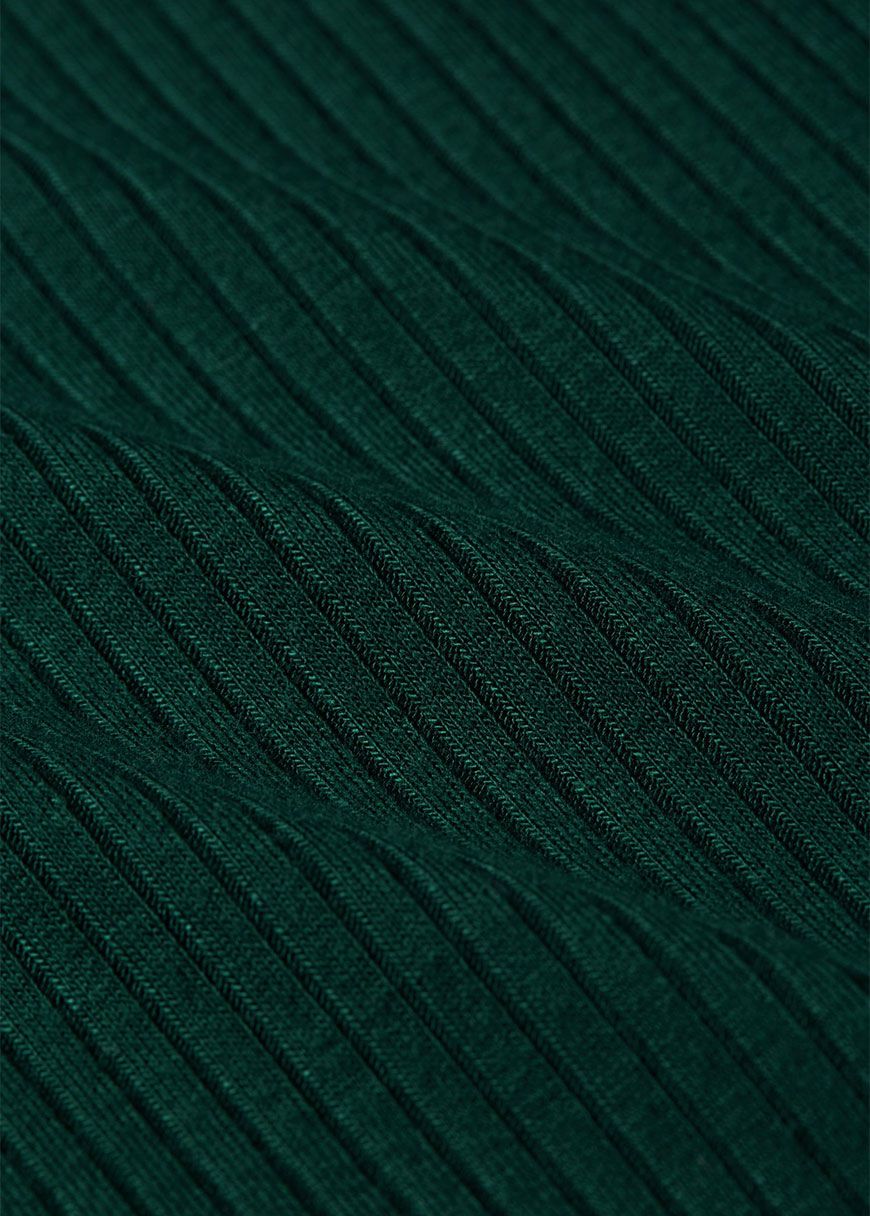 Rollneck Top Uni Rib