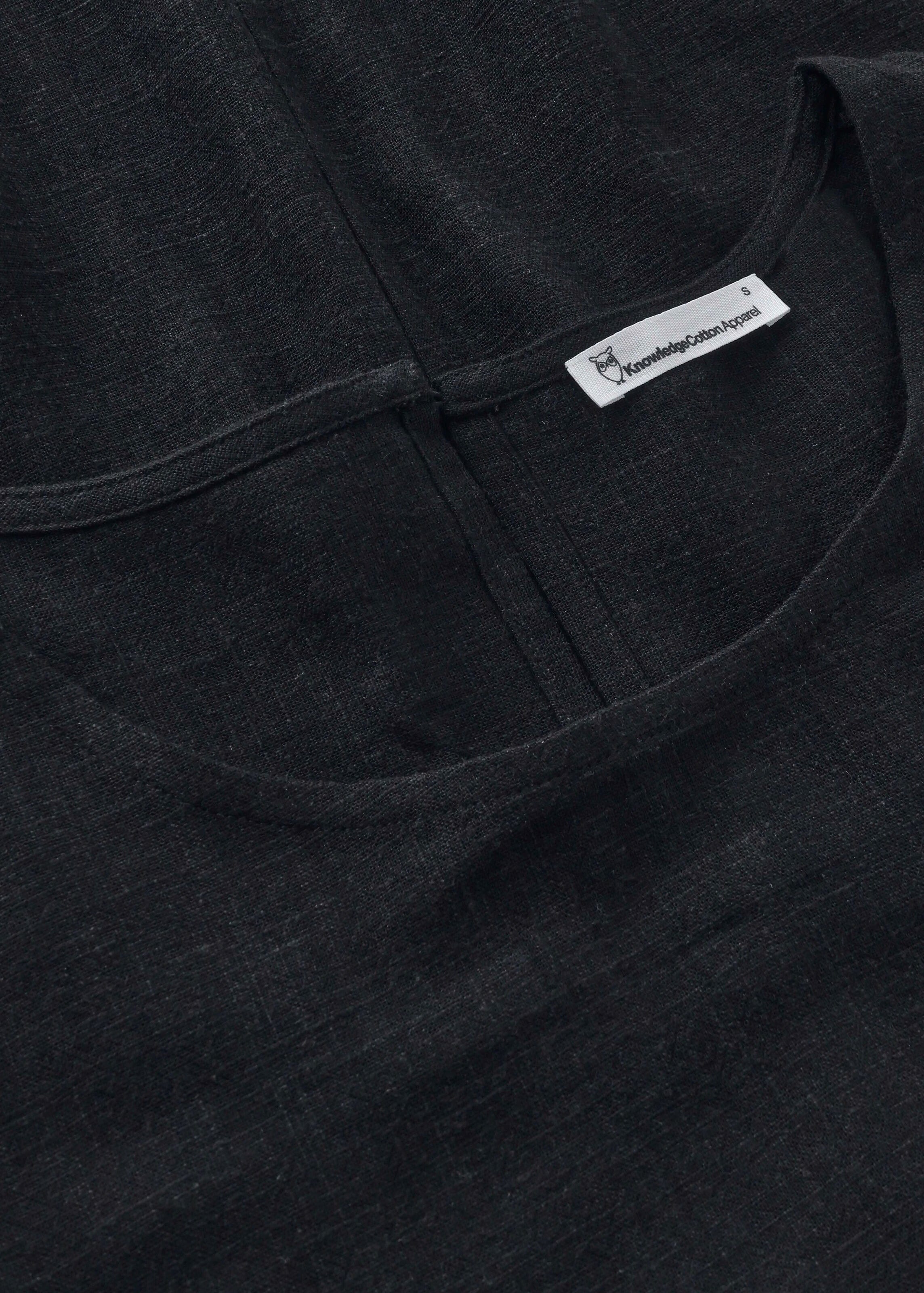 Linen-MIX Top Black Jet