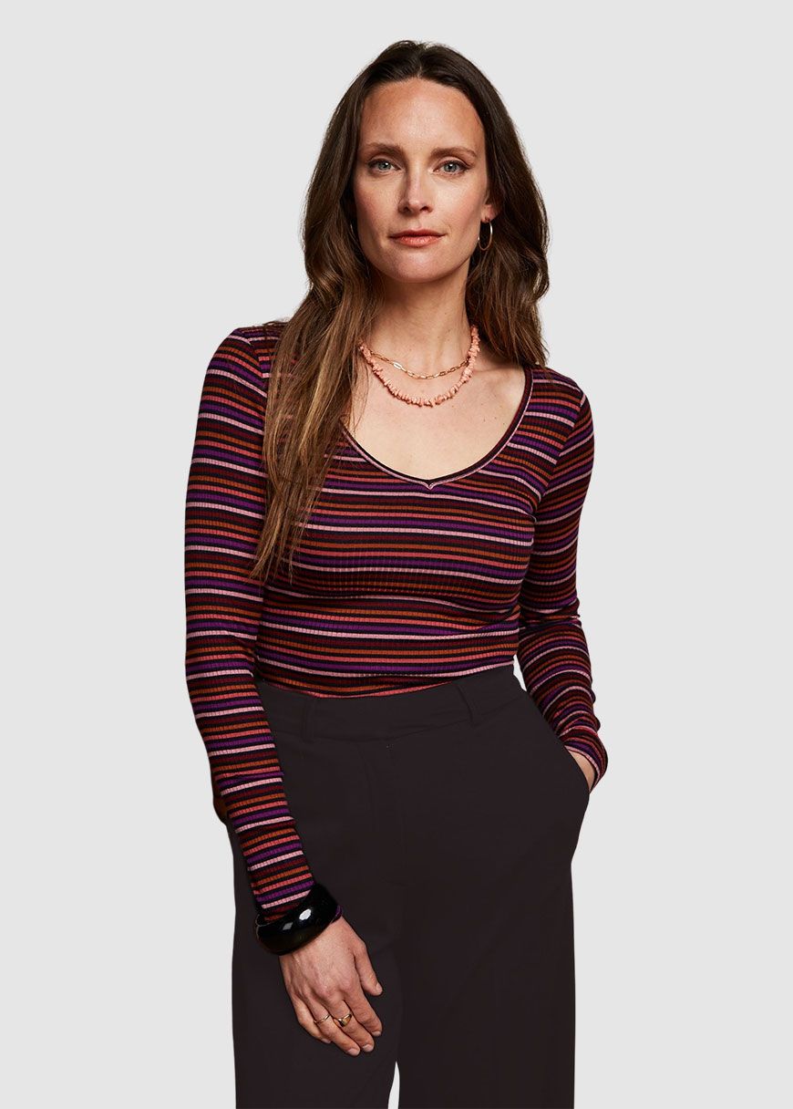 Carice V Top Rolla Stripe Carice V Top Rolla Stripe