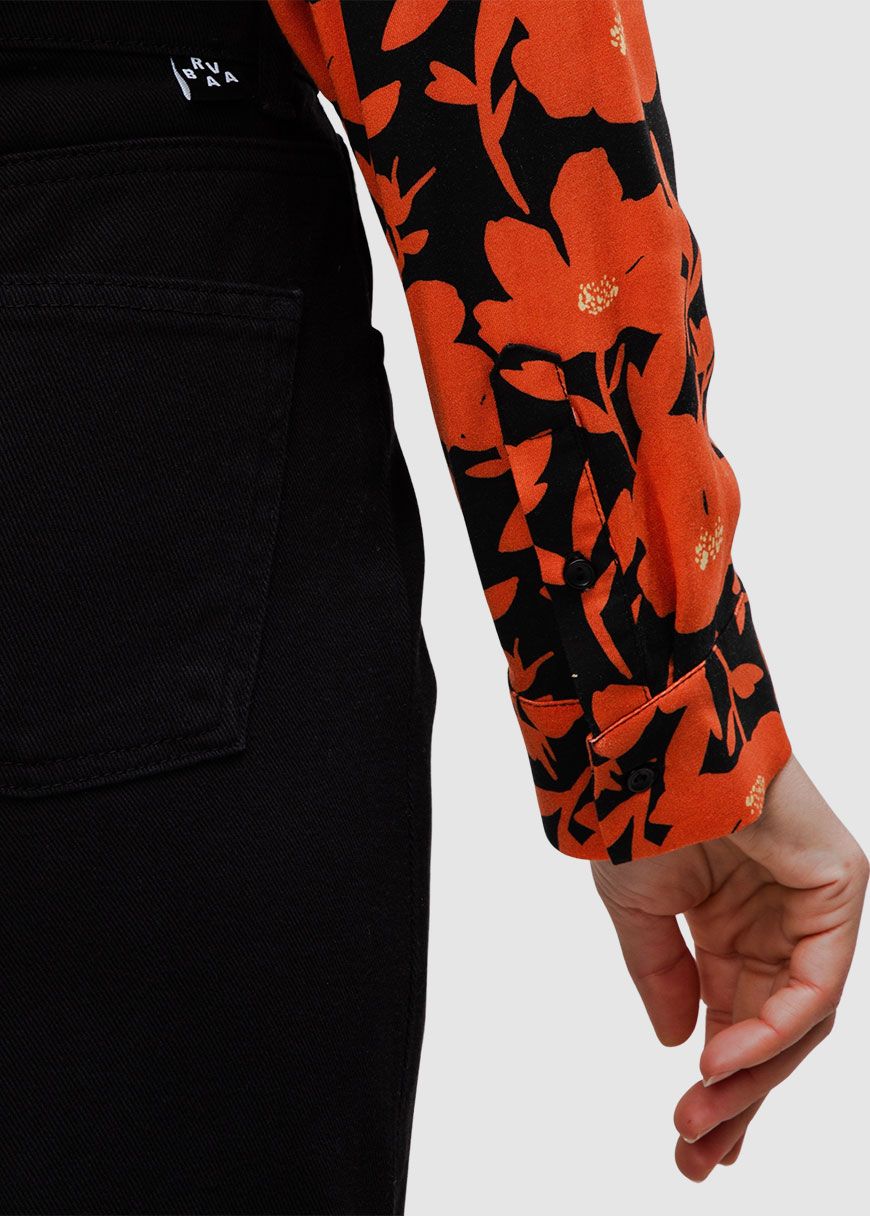Big Flowers New Boho Blouse Big Flowers New Boho Blouse