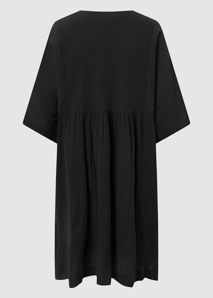 Cotton Crepe A-Shape Dress