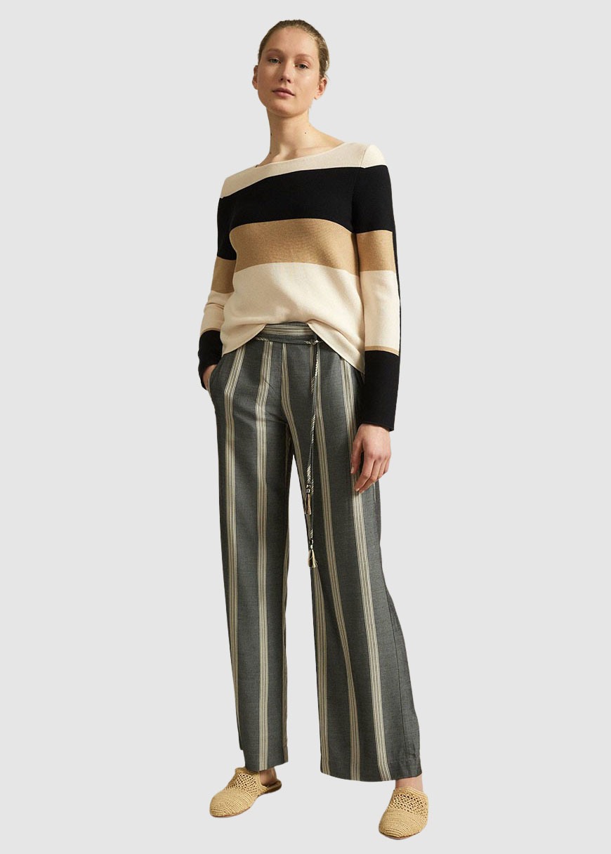Marlenehose mit Streifen Marlenehose mit Streifen