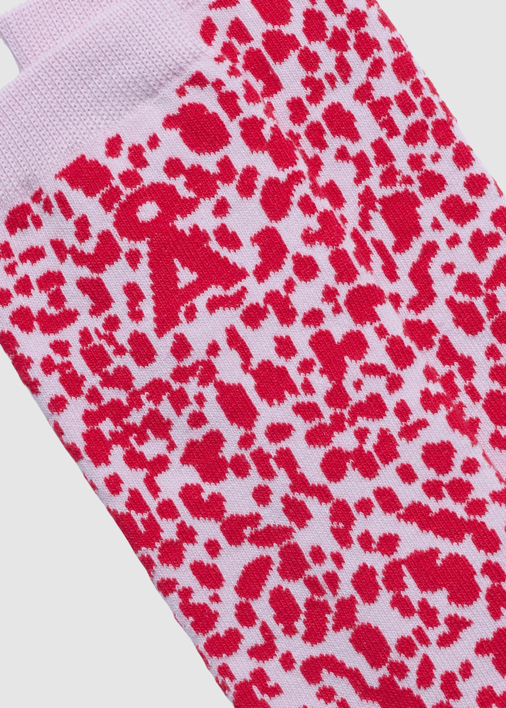 Leopard Socks W Pink Mist