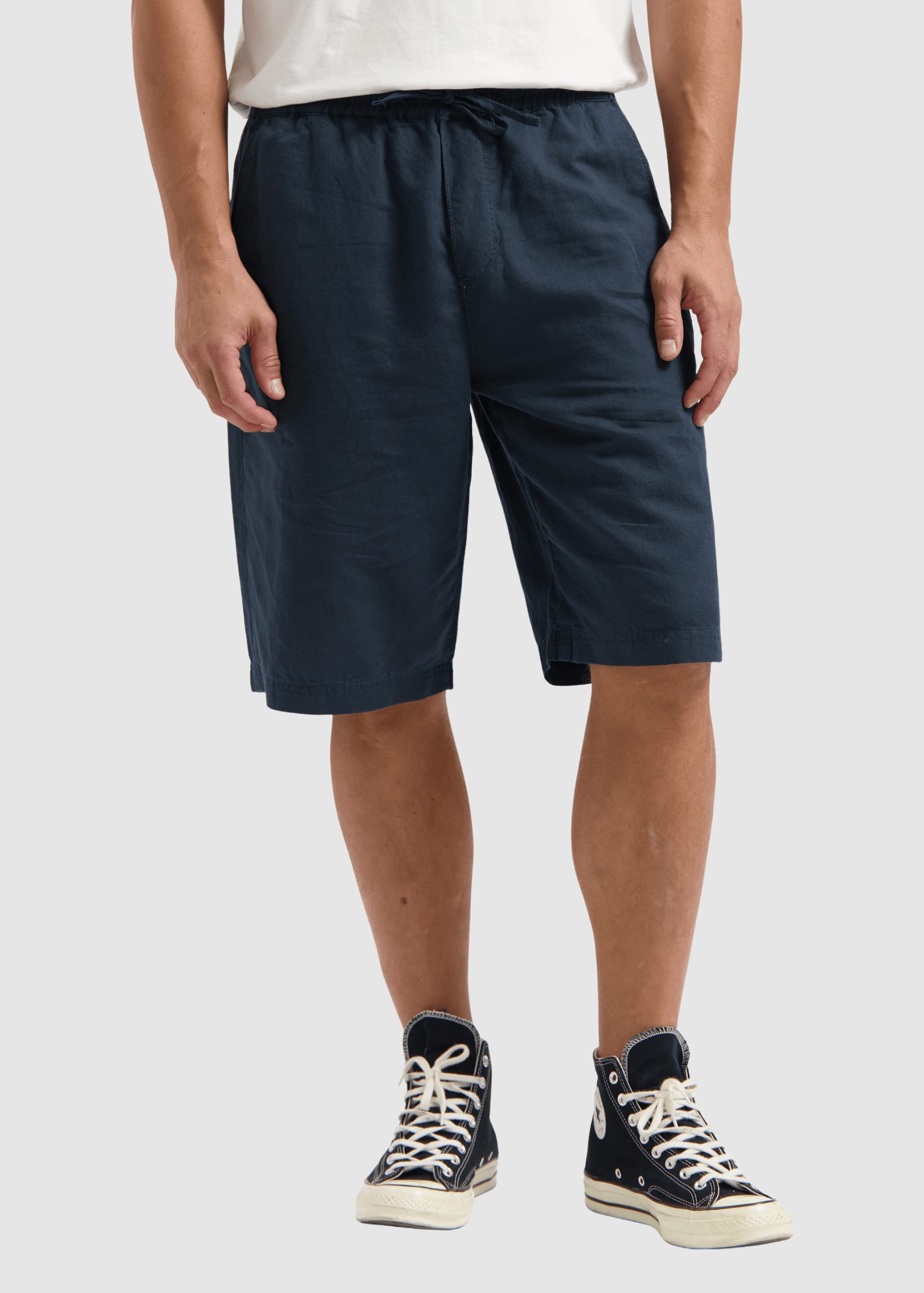Tyler Linen Short Midnight Blue Tyler Linen Short Midnight Blue