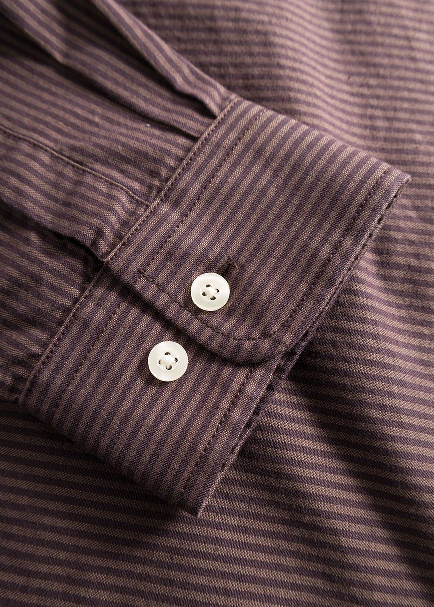 Costom Tailored Fit Striped Oxford Shirt Costom Tailored Fit Striped Oxford Shirt