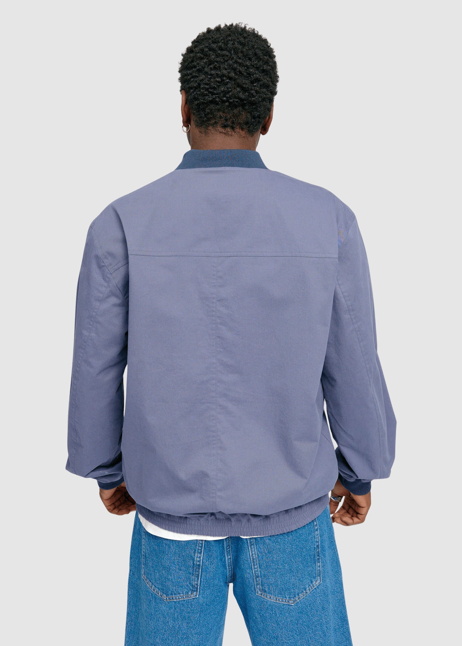 Natural Bomber Jacket Nightshadow Blue Natural Bomber Jacket Nightshadow Blue