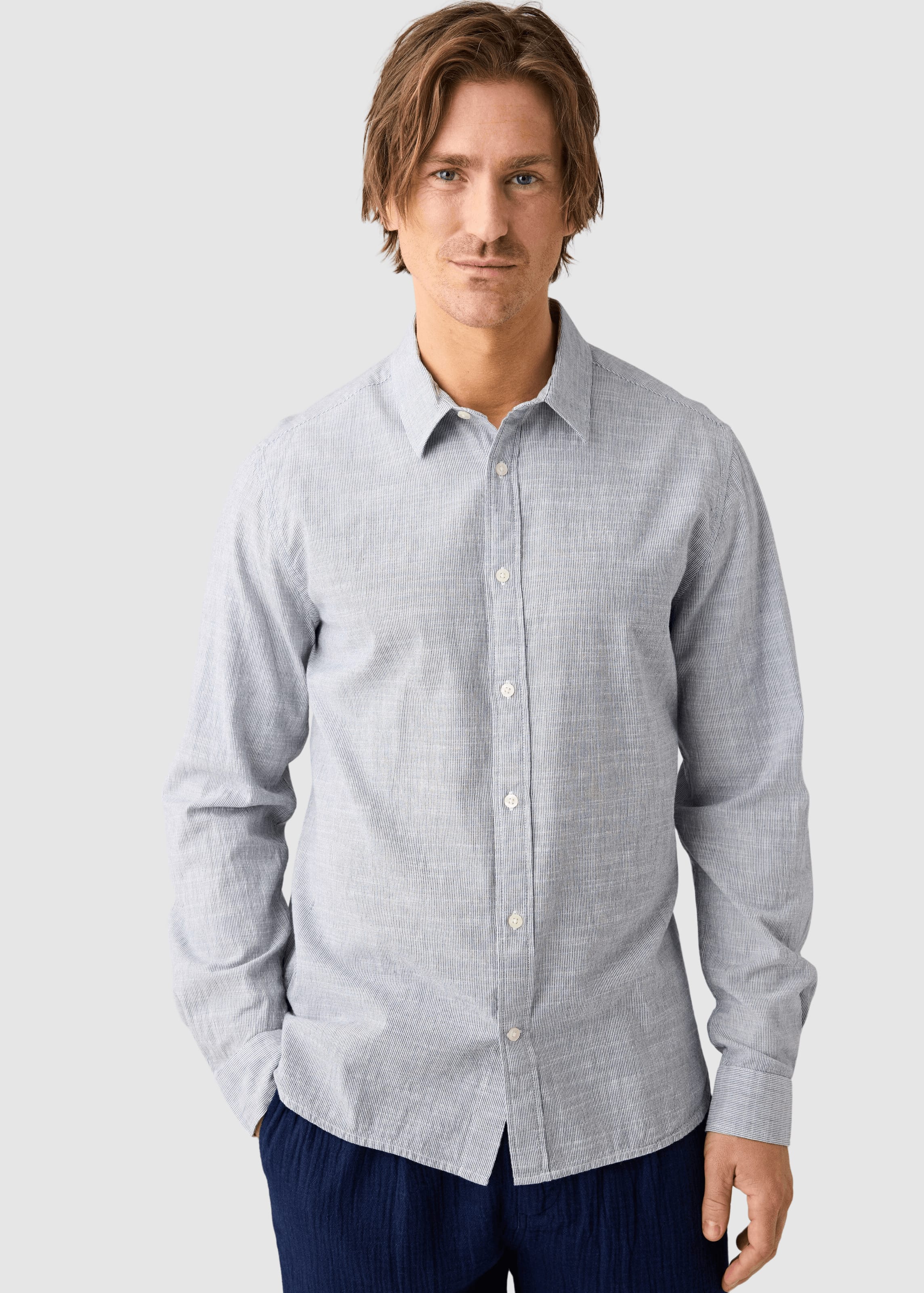 Dune Regular Stripe Shirt Blue Stripe Dune Regular Stripe Shirt Blue Stripe