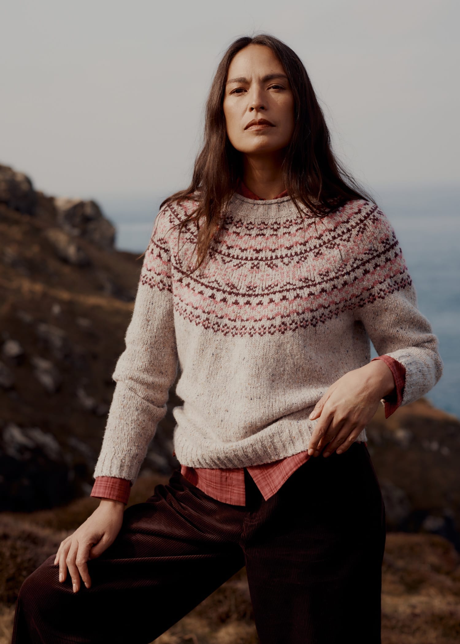 seasalt-cornwall-port-kinnis-jumper-merino-shingle-bay-dark-rose-mix-5.jpeg Port Kinnis Jumper Merino Shingle Bay Dark Rose Mix