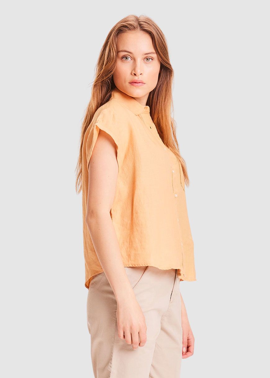 Aster Fold Up Short Sleeve Linen Shirt Aster Fold Up Short Sleeve Linen Shirt