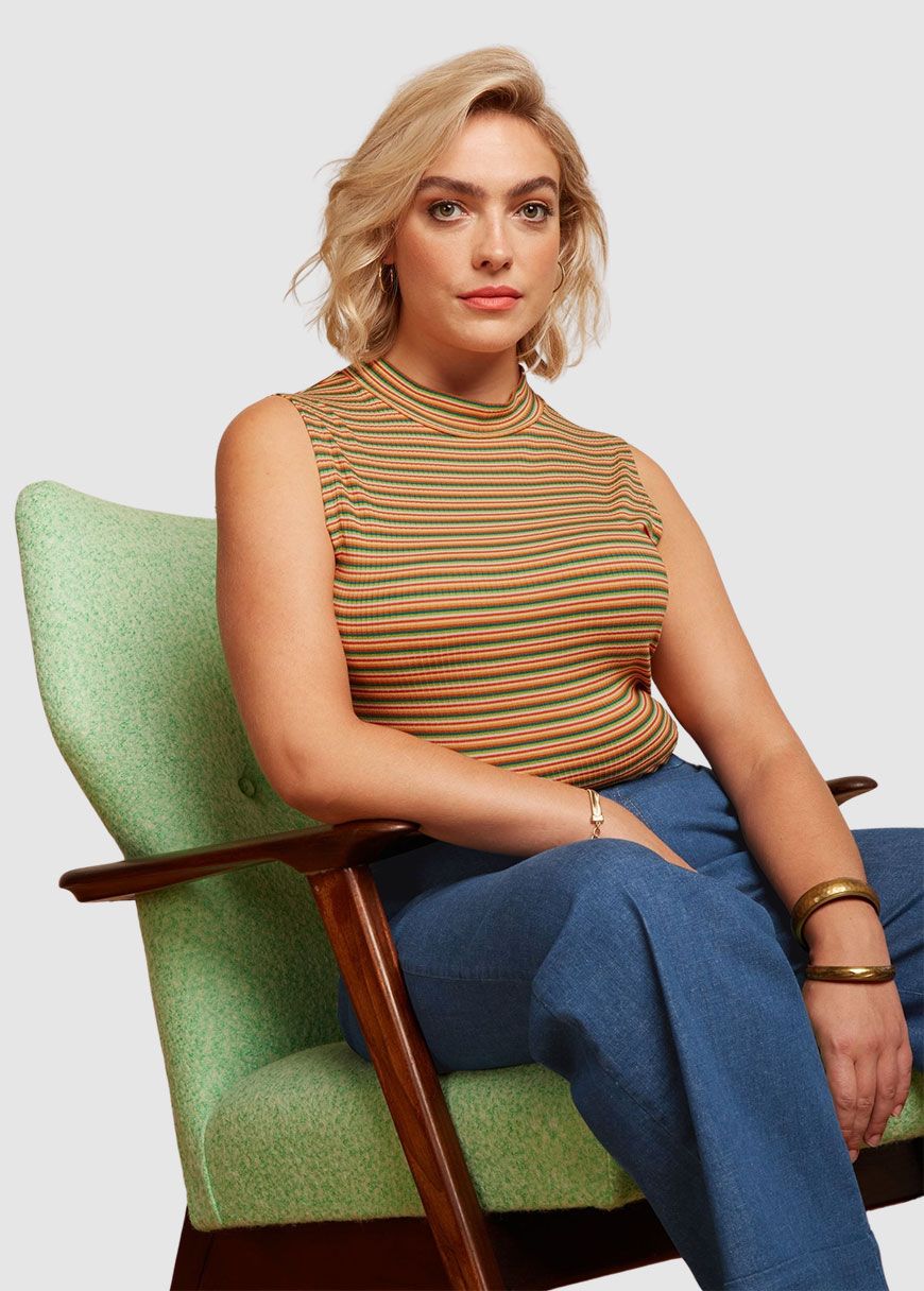 Turtle Top Boxy Stripe