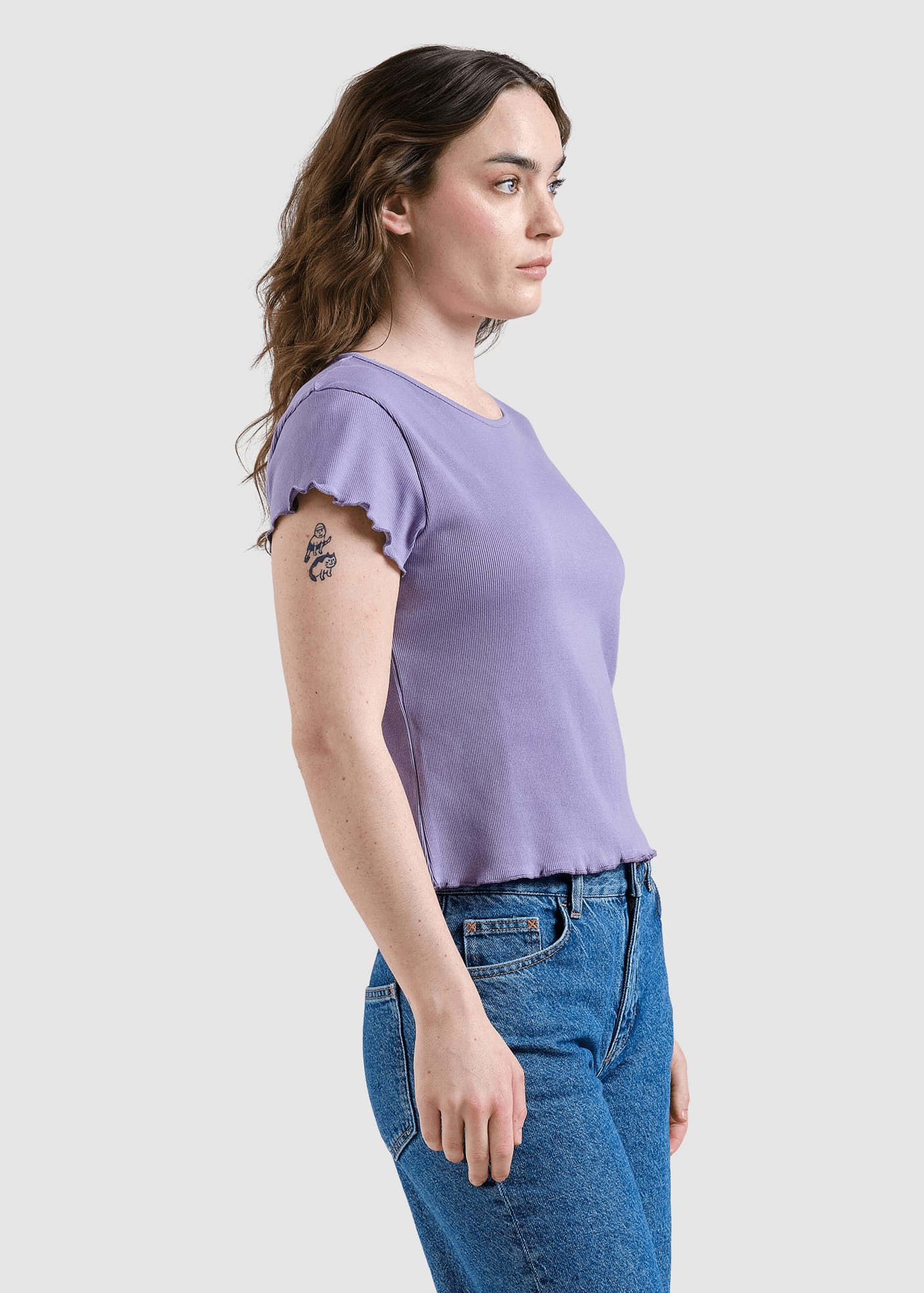 Rib Top Ven Haze Purple