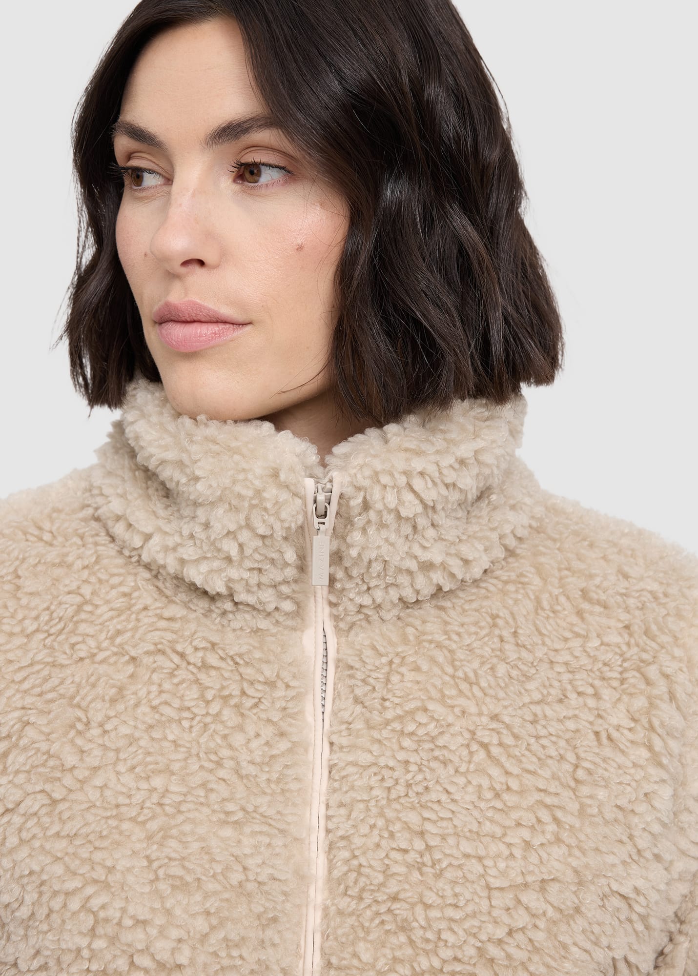 Faux-Fur Blouson Natural