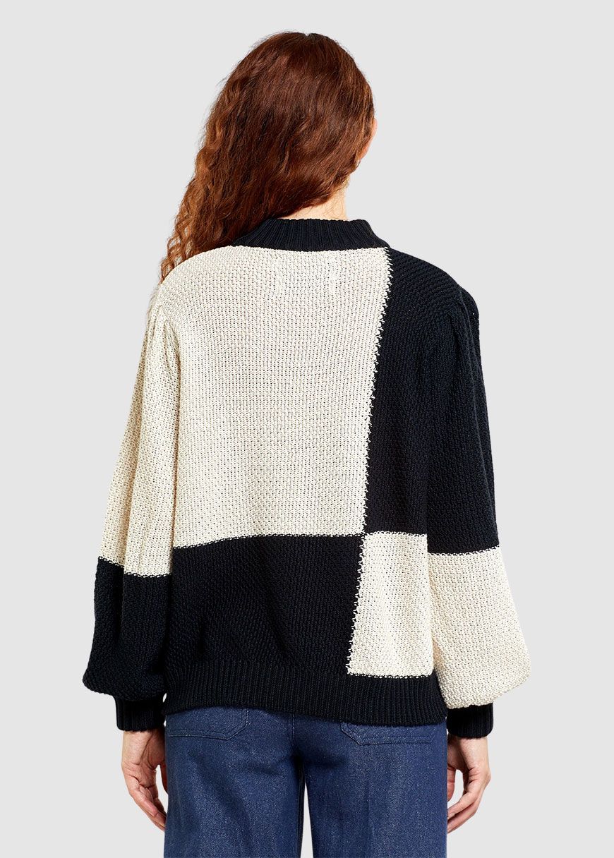 Sweater Knitted Rutbo Blocks Sweater Knitted Rutbo Blocks
