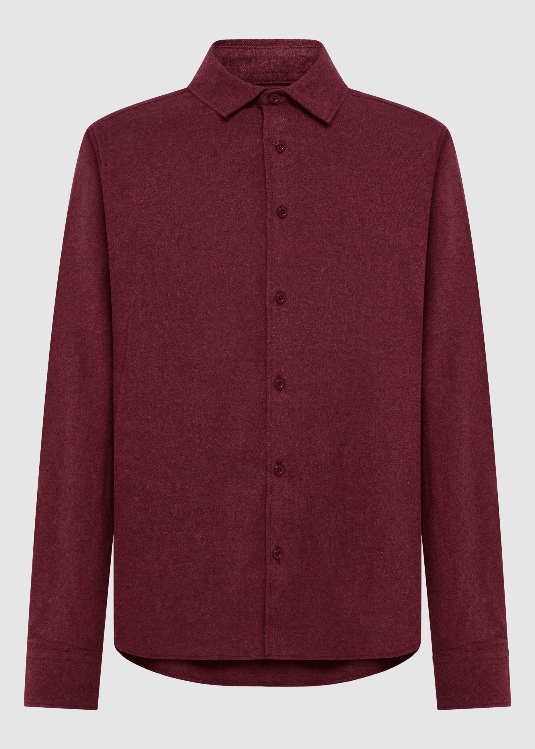 Dune Regular Flannel Shirt Burgundy